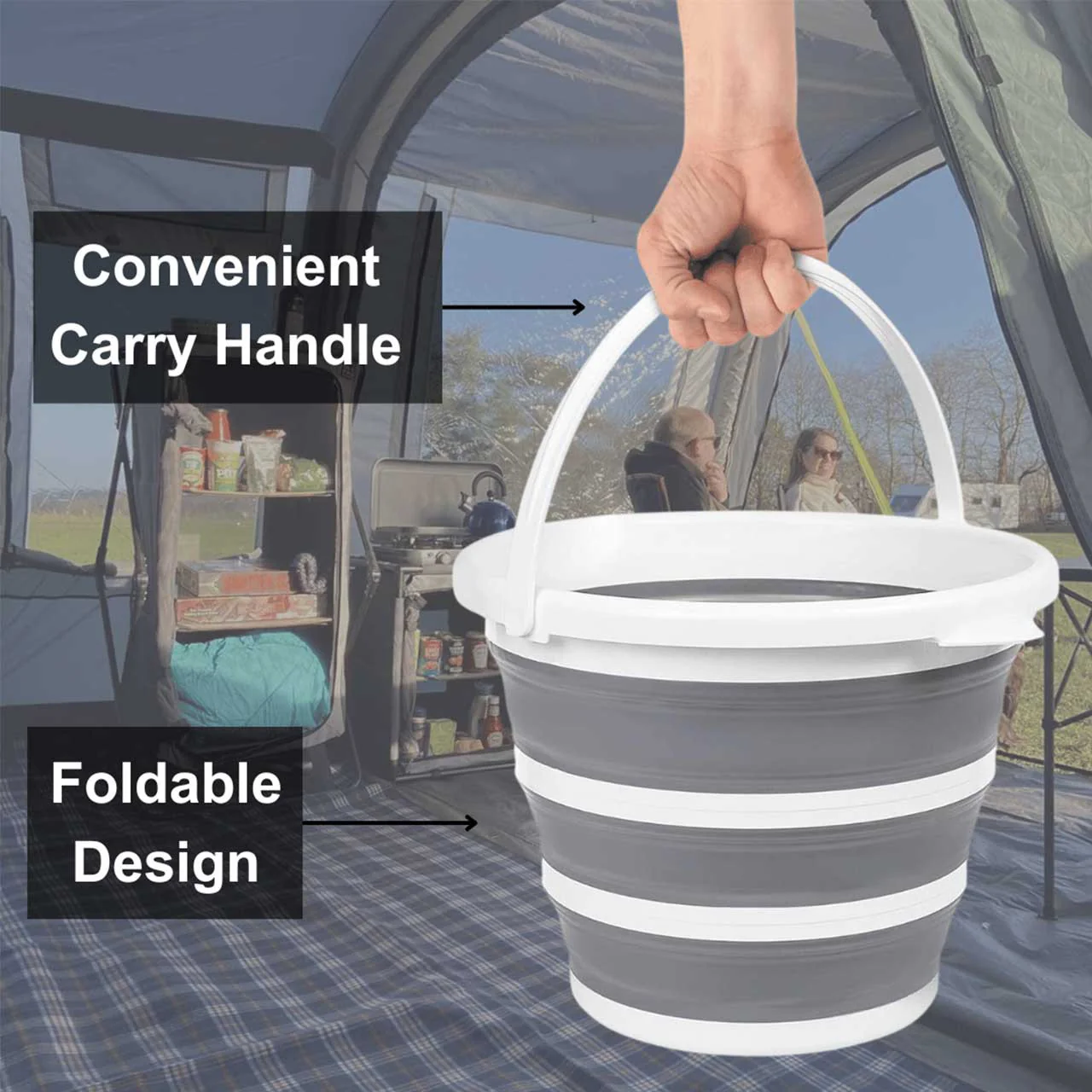 10L Collapsible Folding Bucket - Image 4