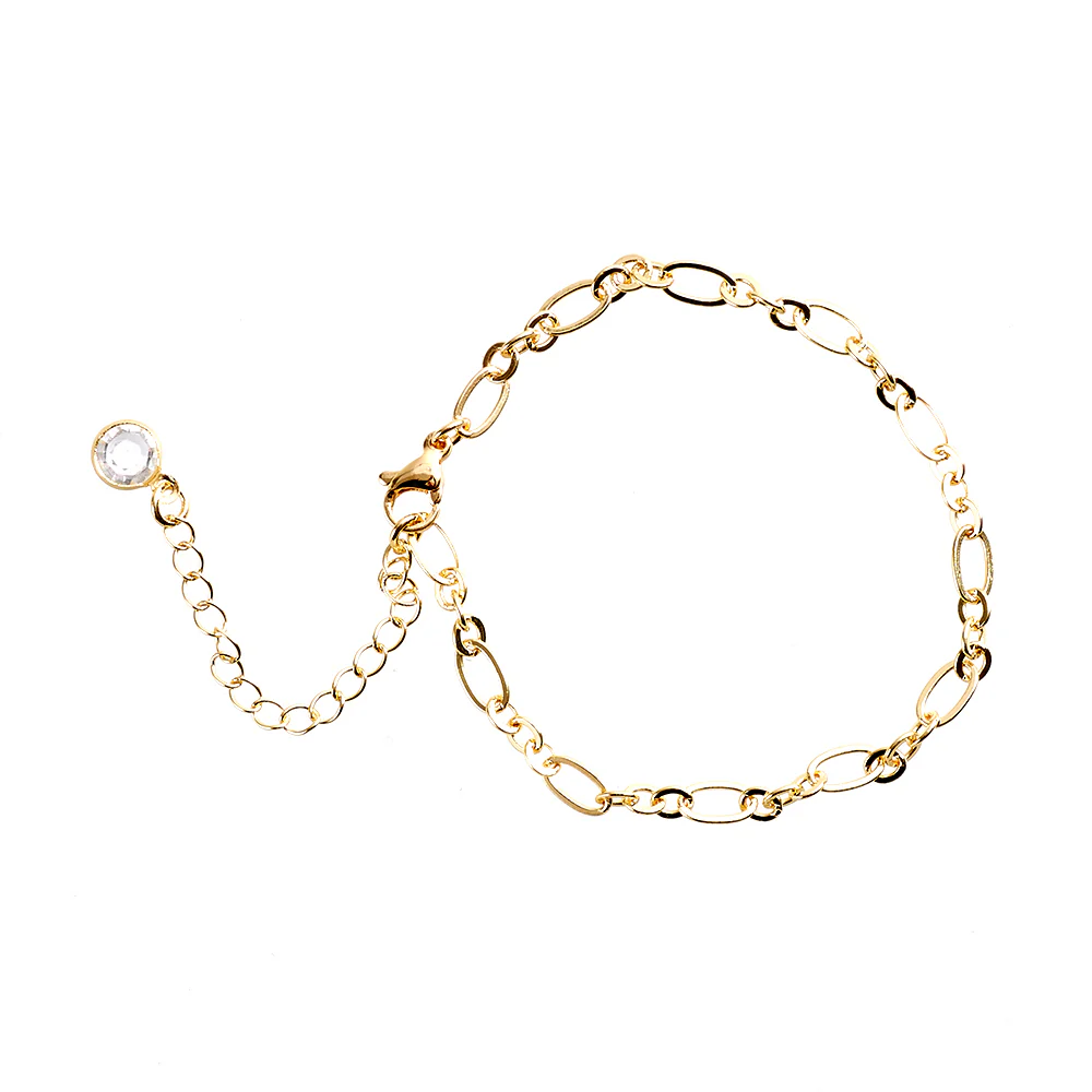 14K Gold Plated Chain Bracelets set - Image 8