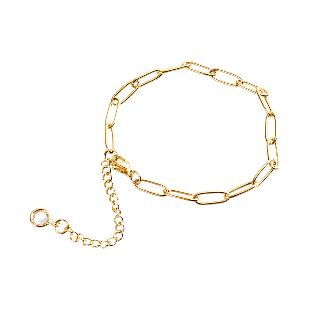 14K Gold Plated Chain Bracelets set - Image 9