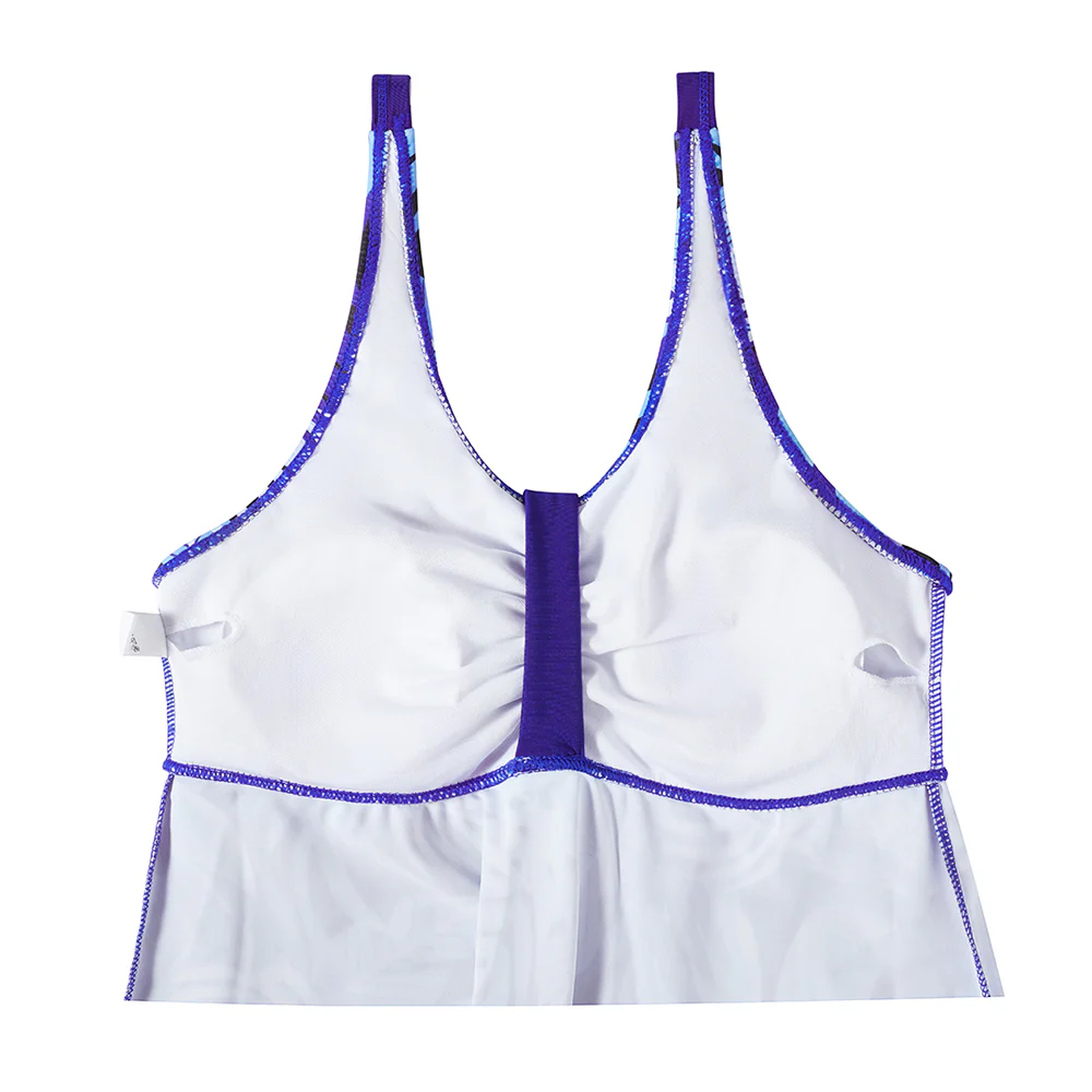 2 Piece Tankini Swimsuit with Double Shoulder Straps - Image 7