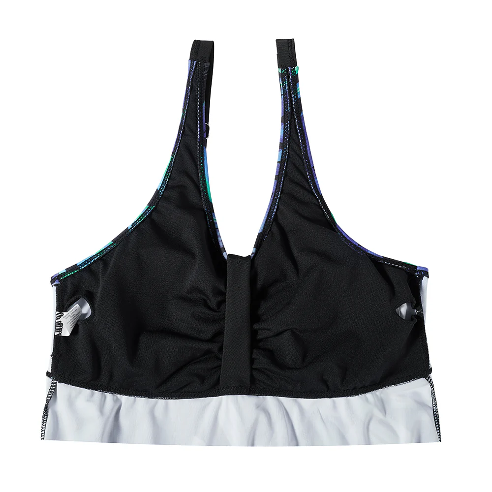 2 Piece Tankini Swimsuit with Double Shoulder Straps - Image 6