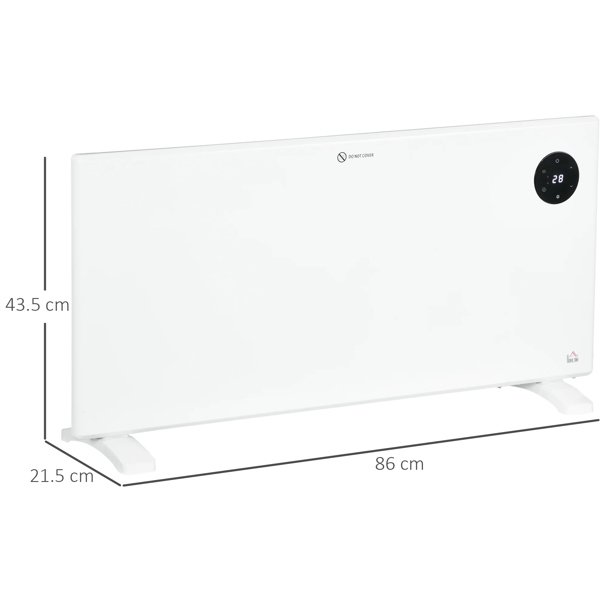2000W Electric Convector Heater, Quiet Space Heater With LED Display - Image 3