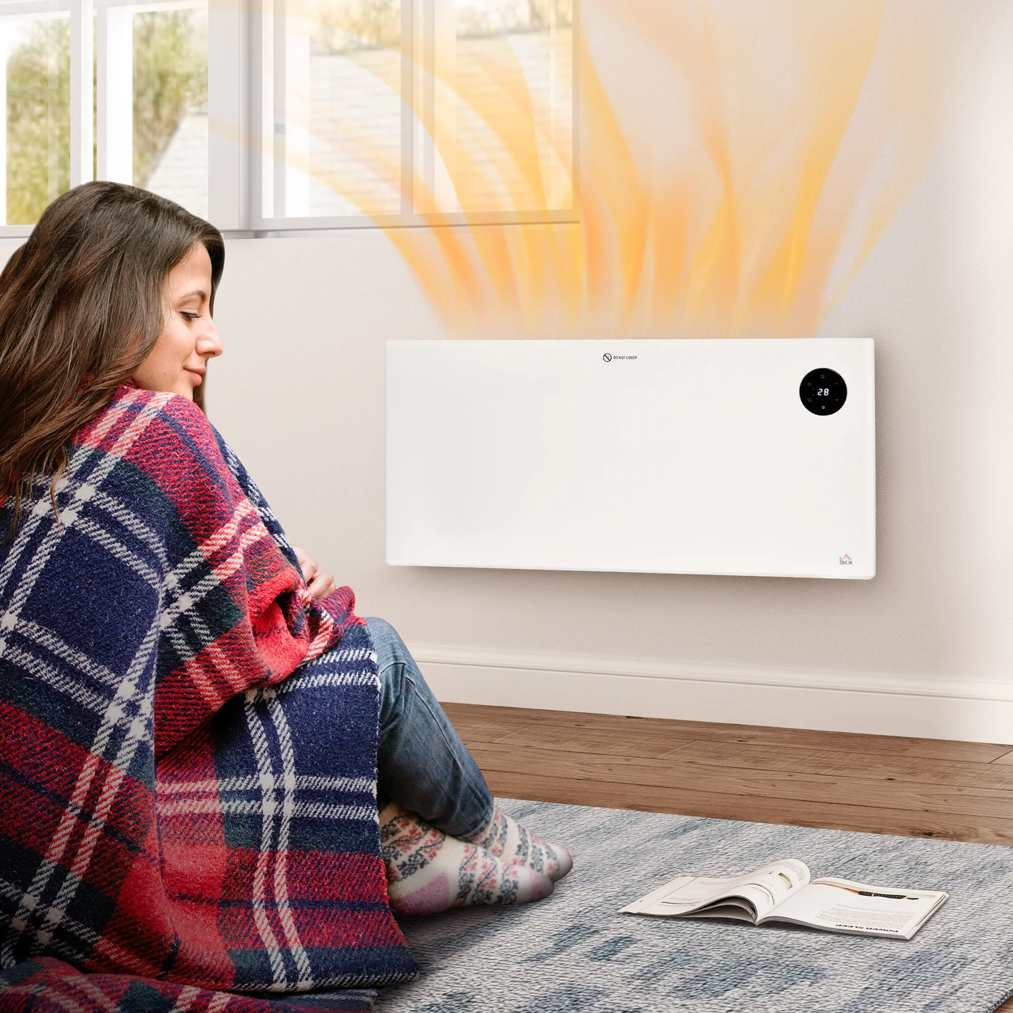 2000W Electric Convector Heater, Quiet Space Heater With LED Display - Image 9