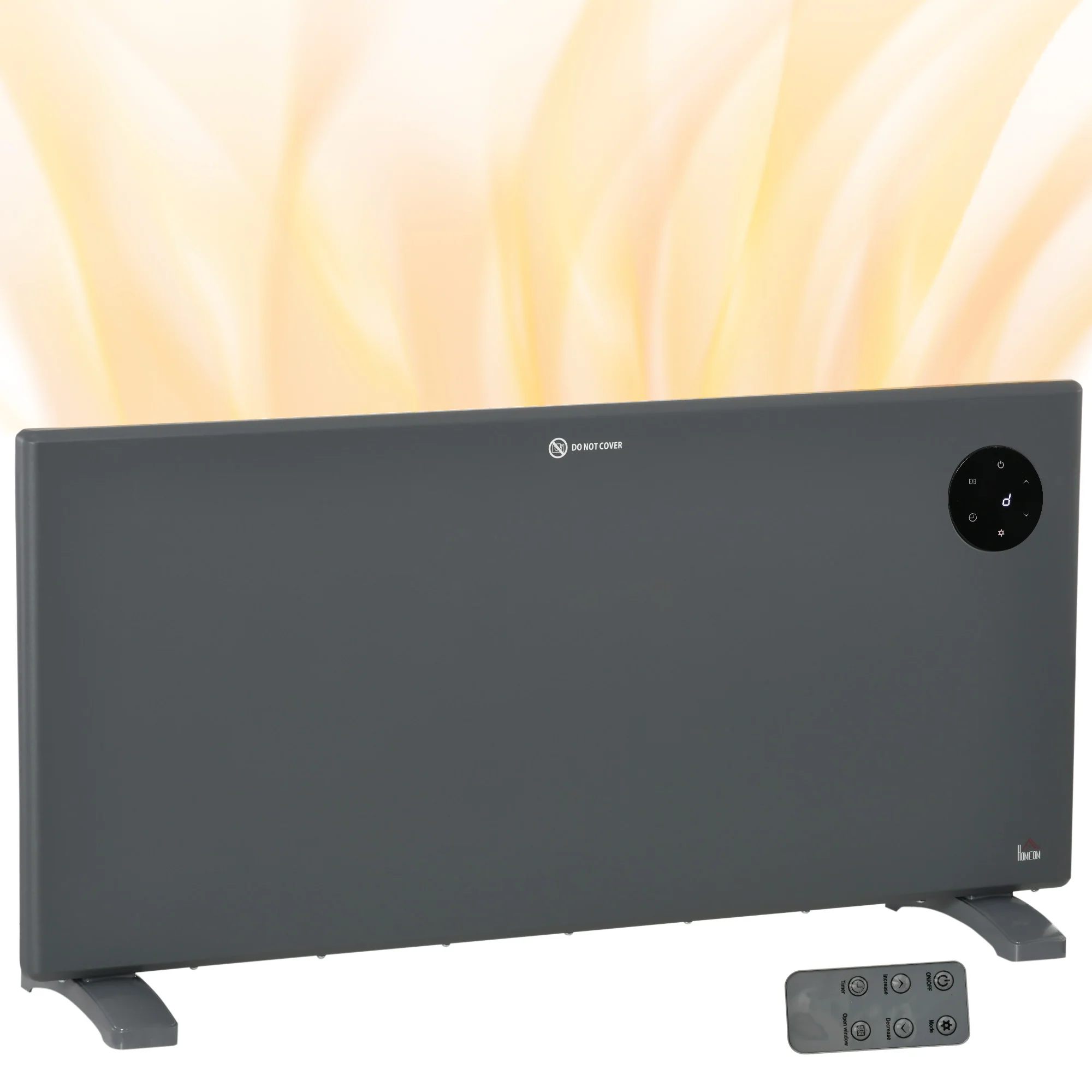 2000W Electric Convector Heater, Quiet Space Heater With LED Display
