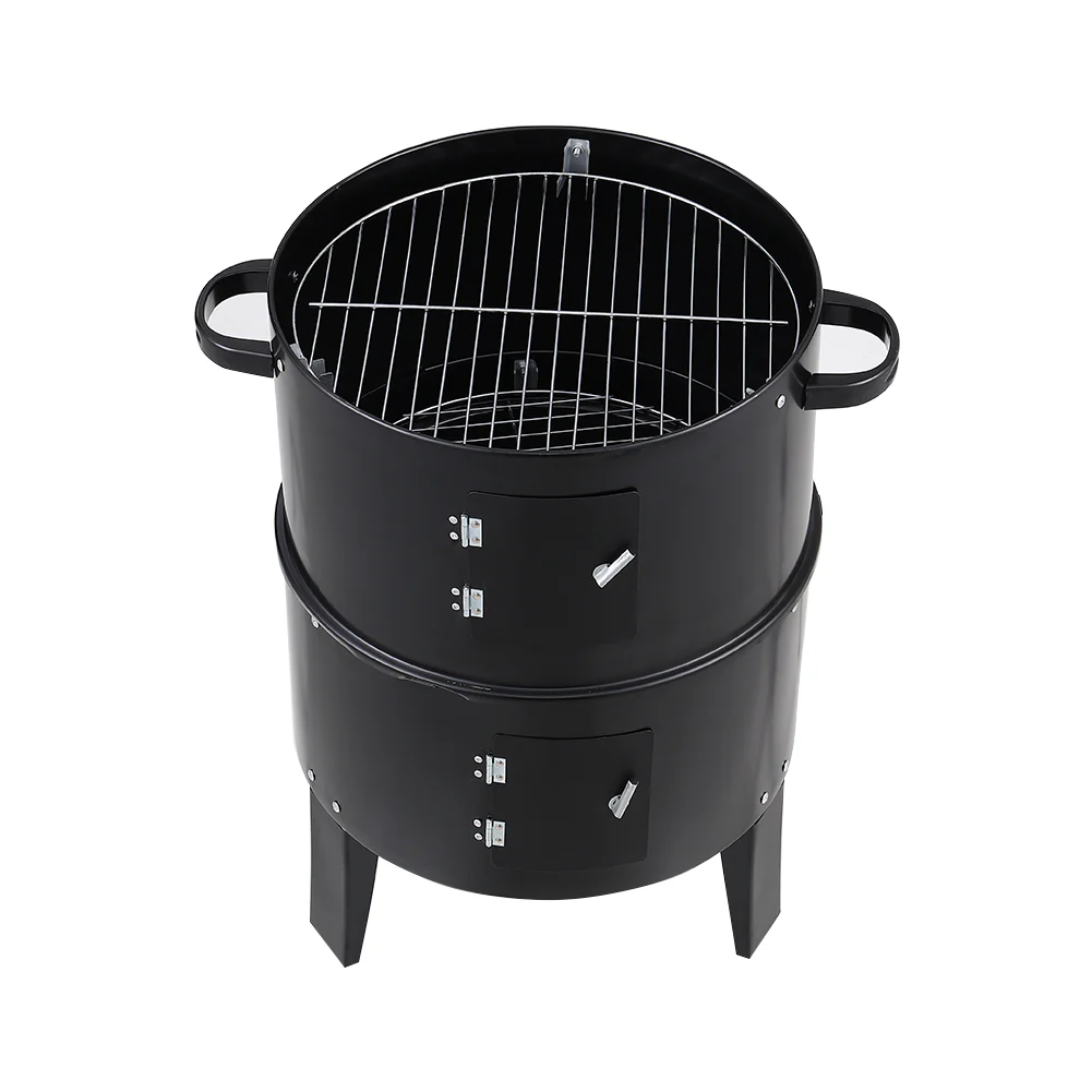 3-In-1 Portable Outdoor Charcoal BBQ Grill Smoker - Image 5