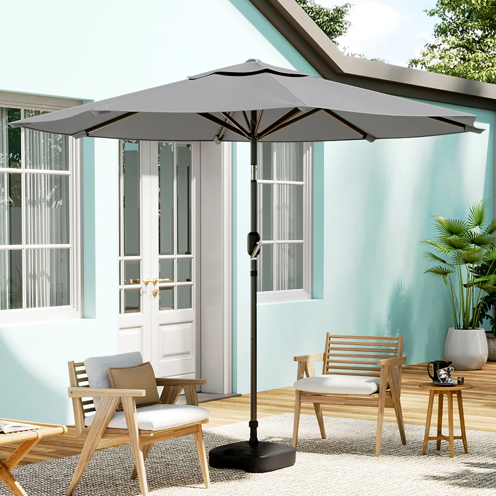 3M Large Rotating Patio Parasol for Outdoor Sunshade and Rain - Image 10