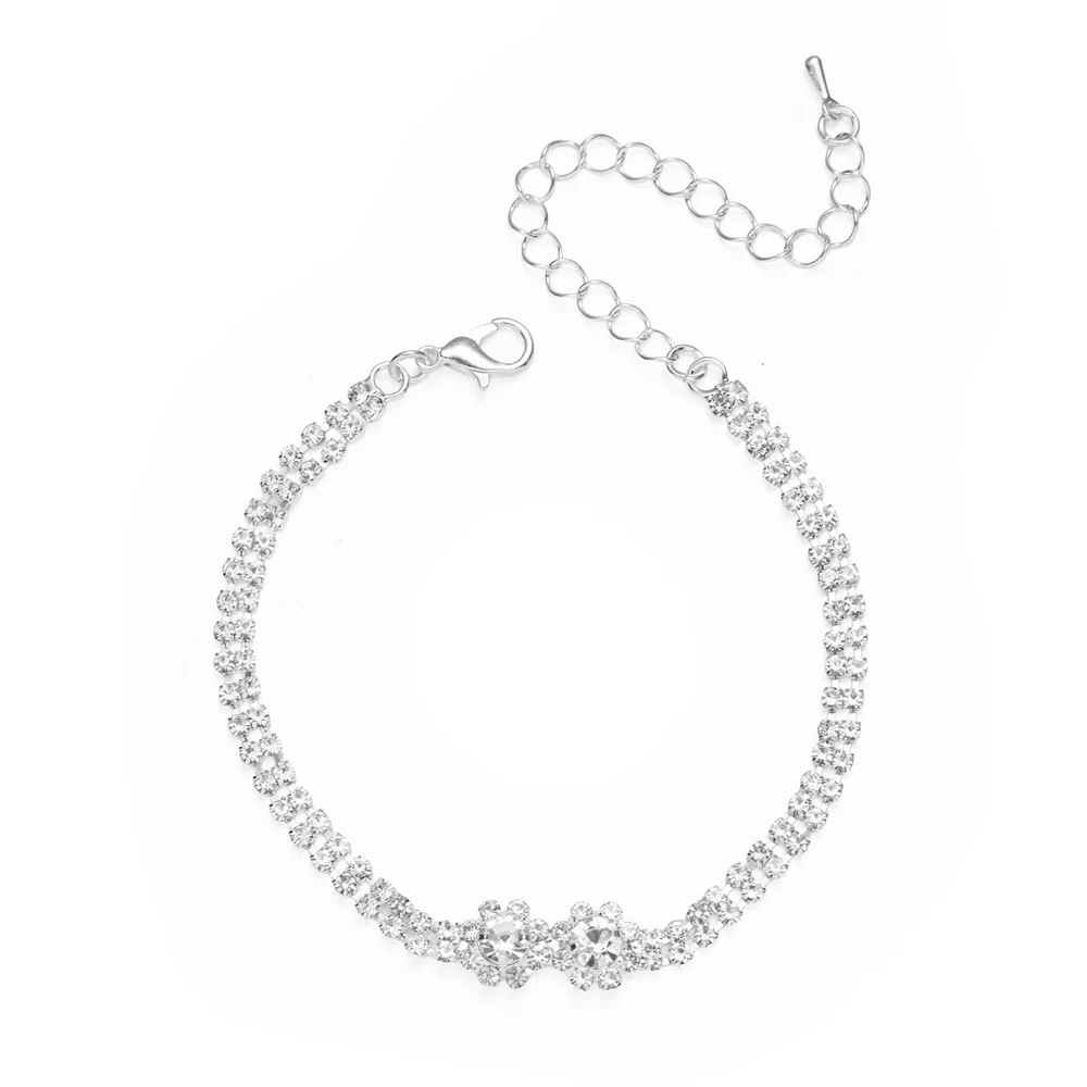 3Pcs Necklace Teardrop Dangle Earrings Bracelet Jewelry Set - Image 6