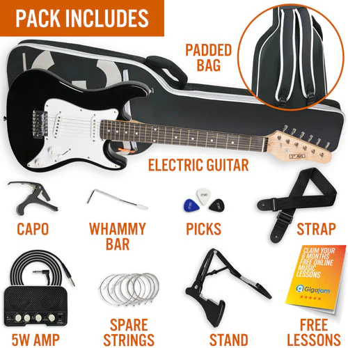 3rd Avenue 3/4 Size Electric Guitar Pack- Pastel Pink - Image 3