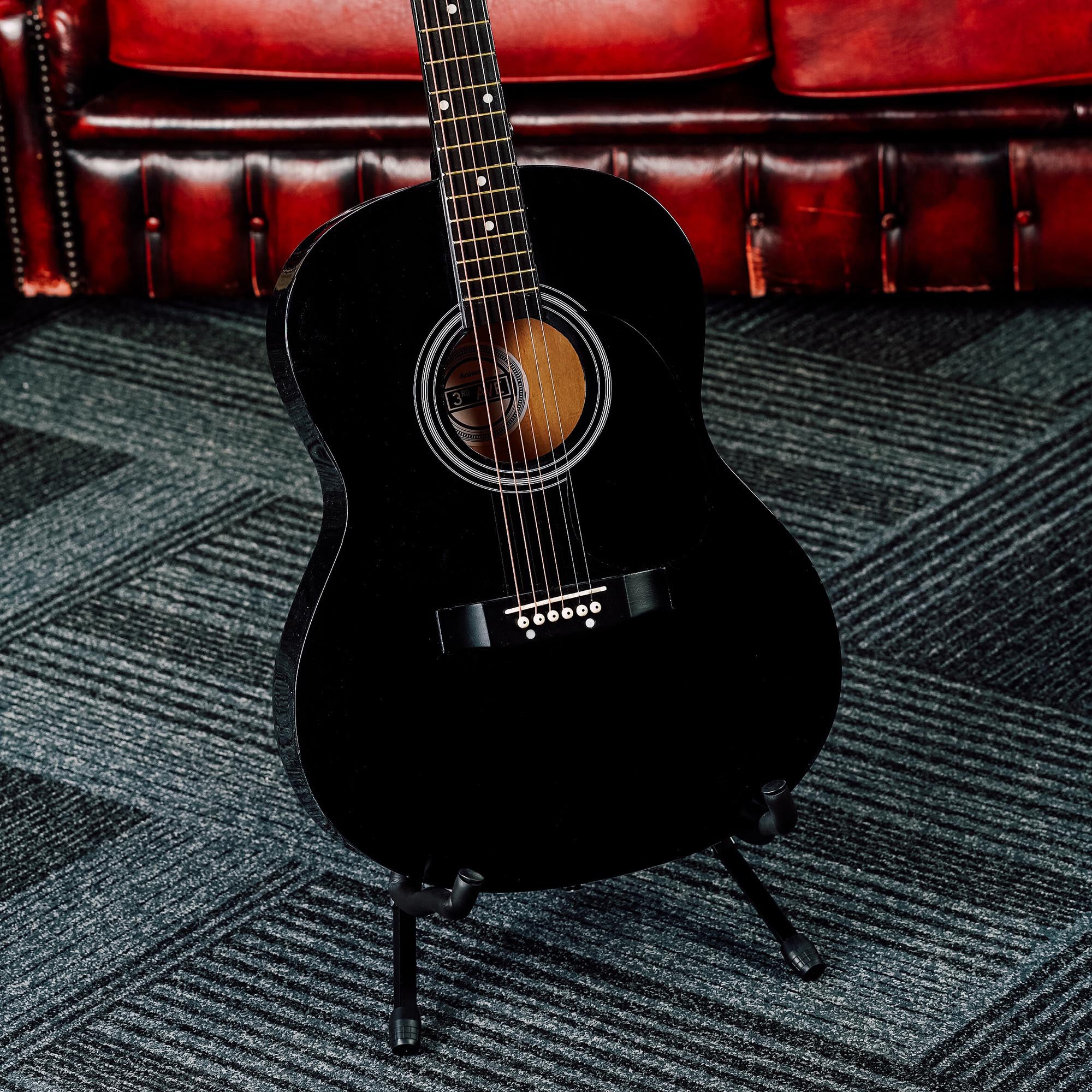 3rd Avenue Acoustic Guitar Pack - Black - Image 6