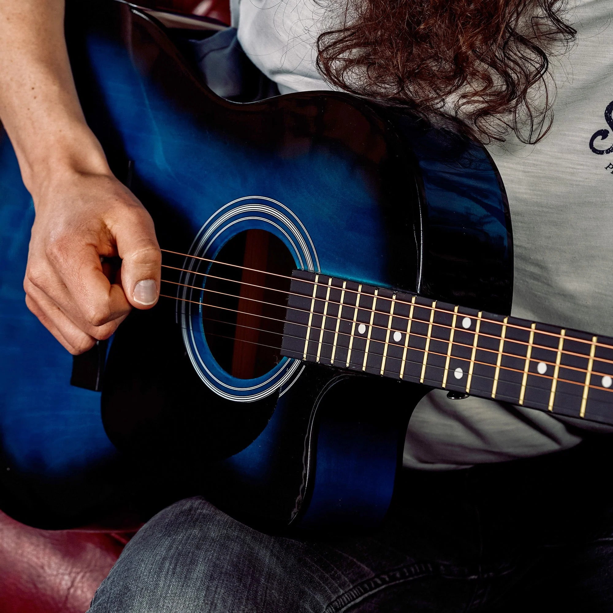 3rd Avenue Cutaway Acoustic Guitar Pack - Blueburst - Image 6