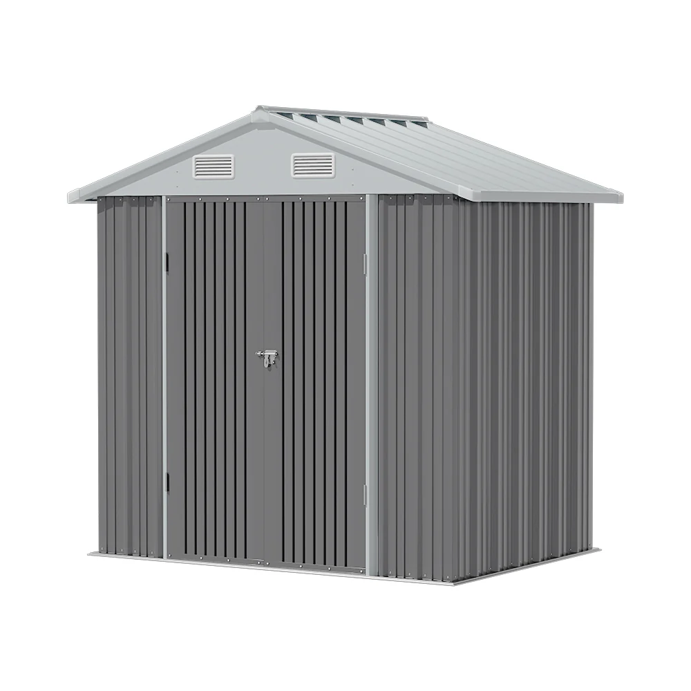 4*6FT/6*8FT/10*8FT/10*12FT Metal Garden Storage Shed With Lockable Door - Image 4