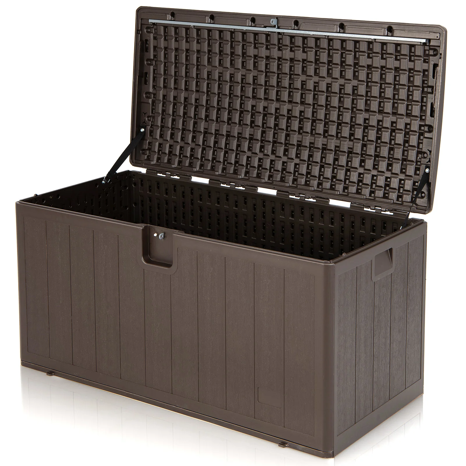 400L Outdoor Storage Deck Box wIth Lockable Cover - Image 4
