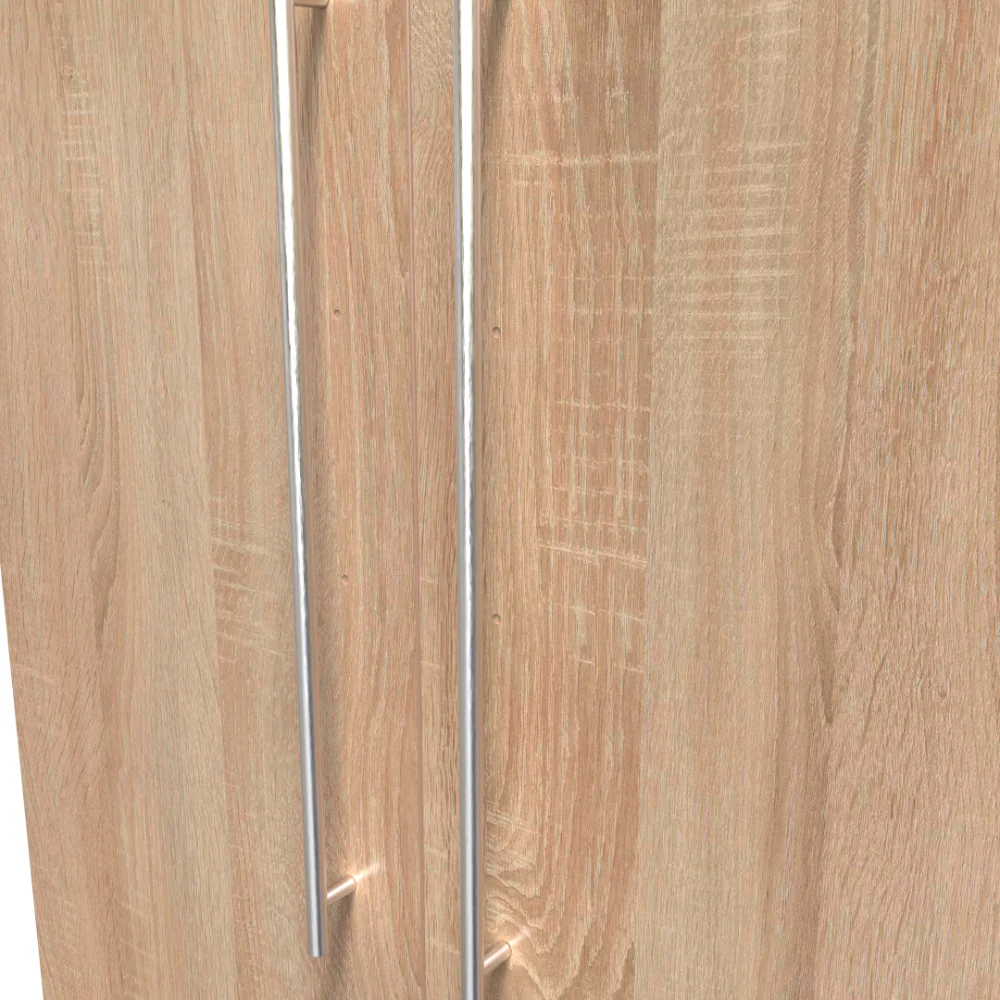 Sofia Ready Assembled Wardrobe with 2 Doors  - Bardolino Oak - Image 6