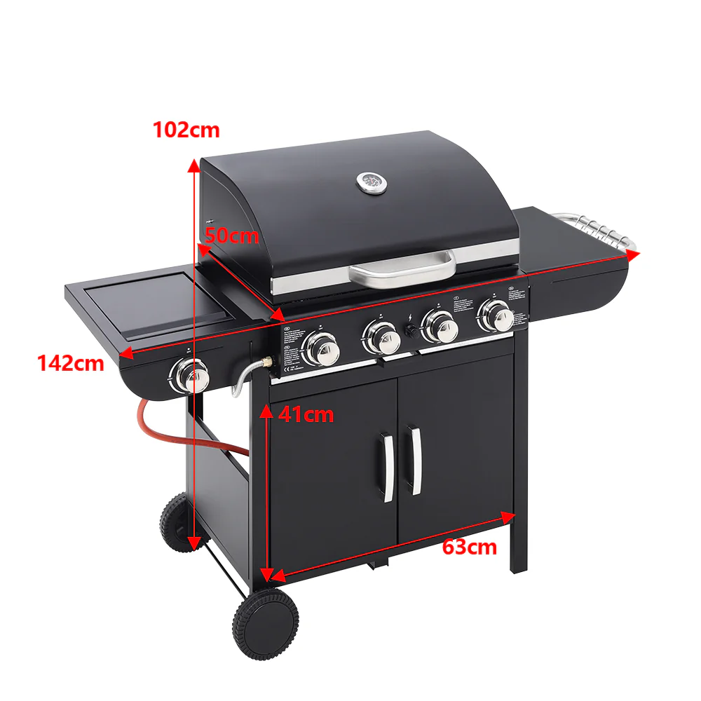 5-Burner Outdoor Gas Burner with Side Burner Gas Gill - Image 10