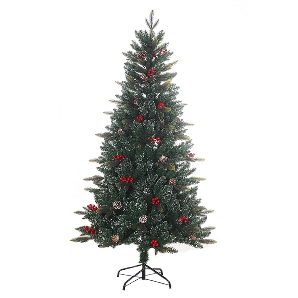 Christmas Sparkle Artificial Christmas Tree with Pinecones & Berries 6ft 1.8m - Image 2