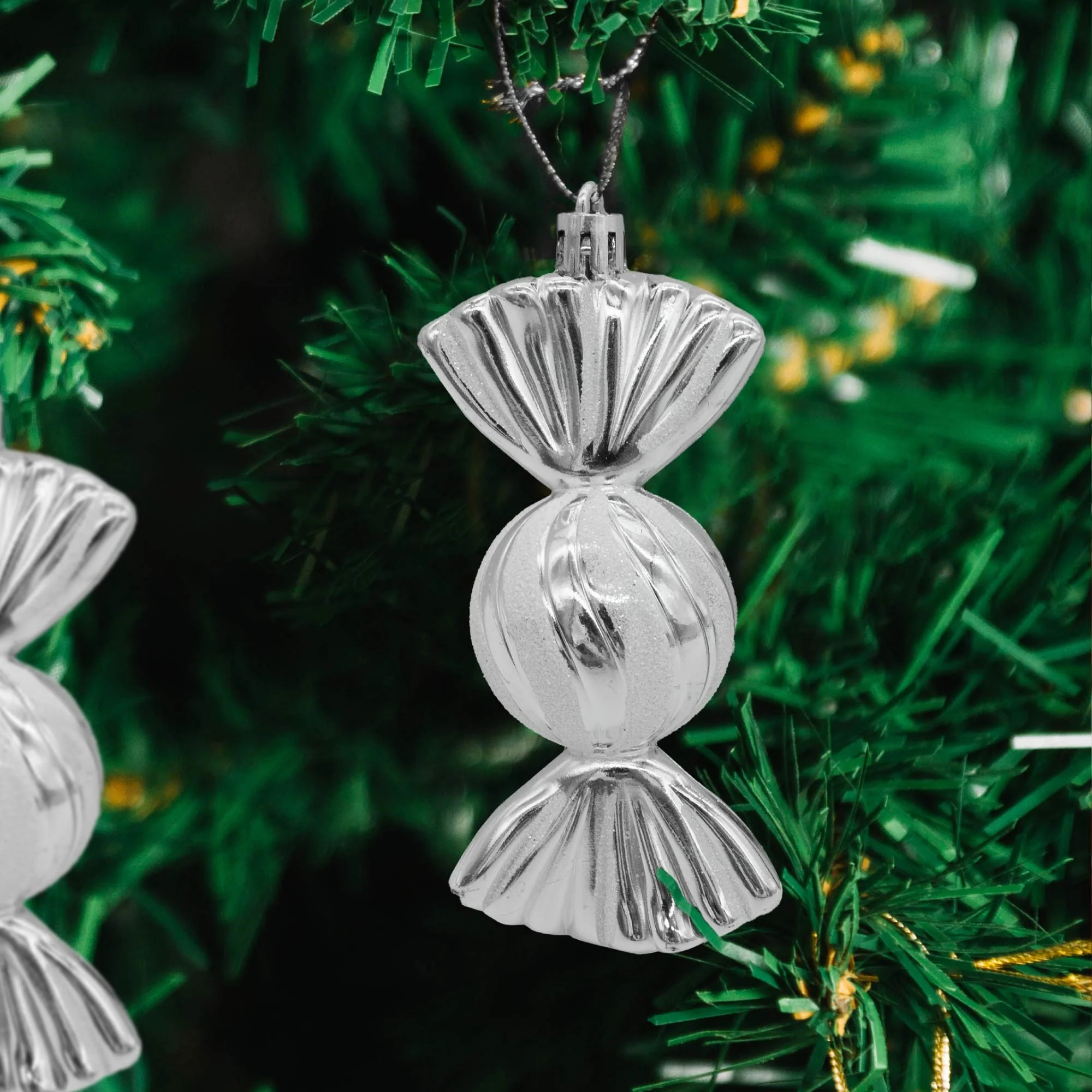 6pc Sweet Hanging Decorations - Silver - Image 3