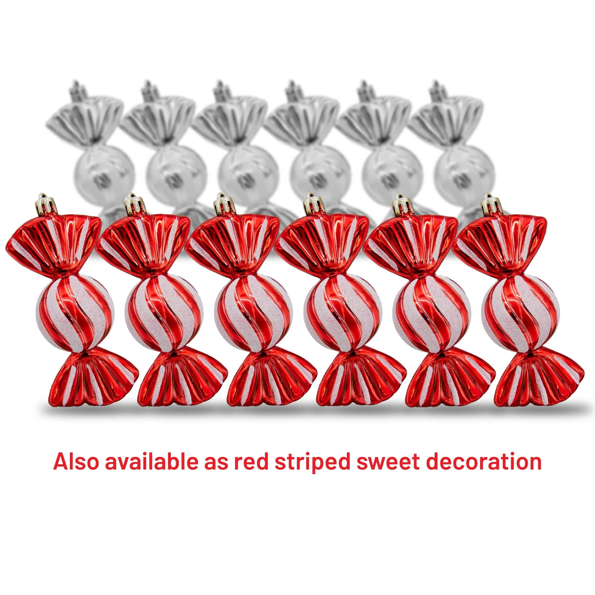 6pc Sweet Hanging Decorations - Silver - Image 4