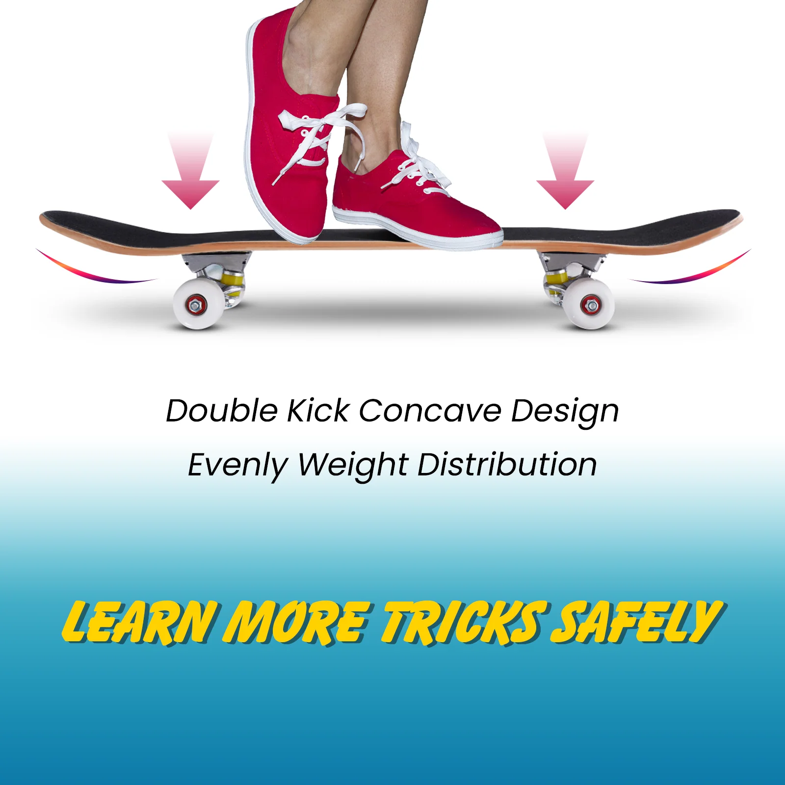 79cm Skateboard Complete Cruiser Standard for Children-Blue - Image 7