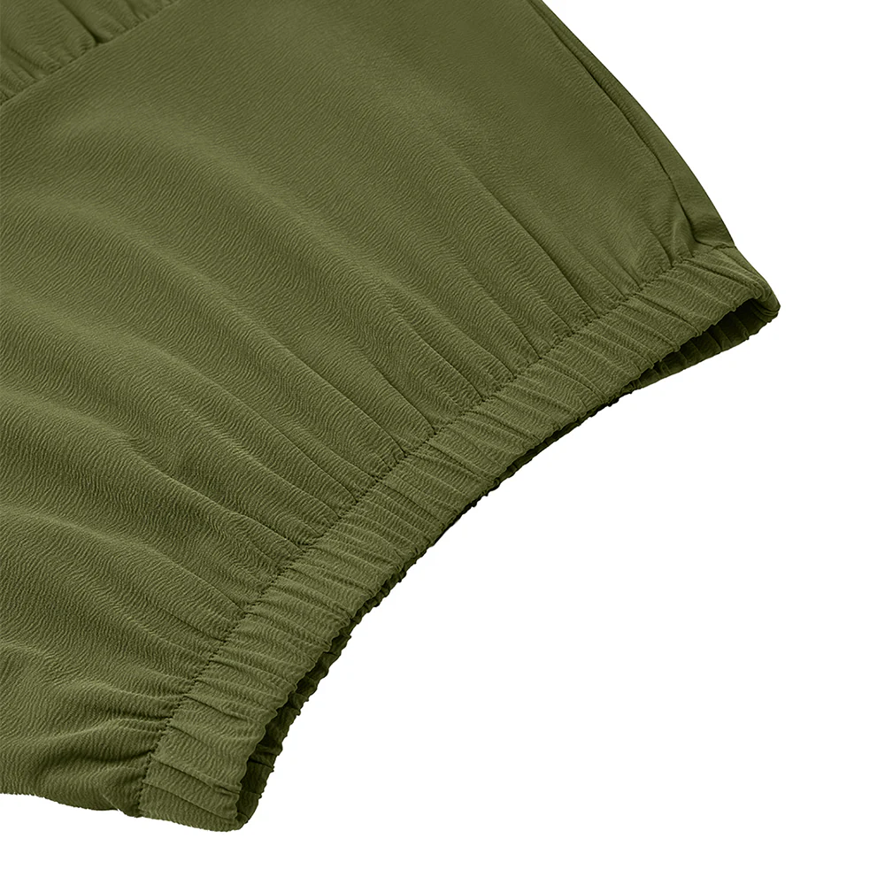 A-line Swing Pleated Midi Skirt - Image 5
