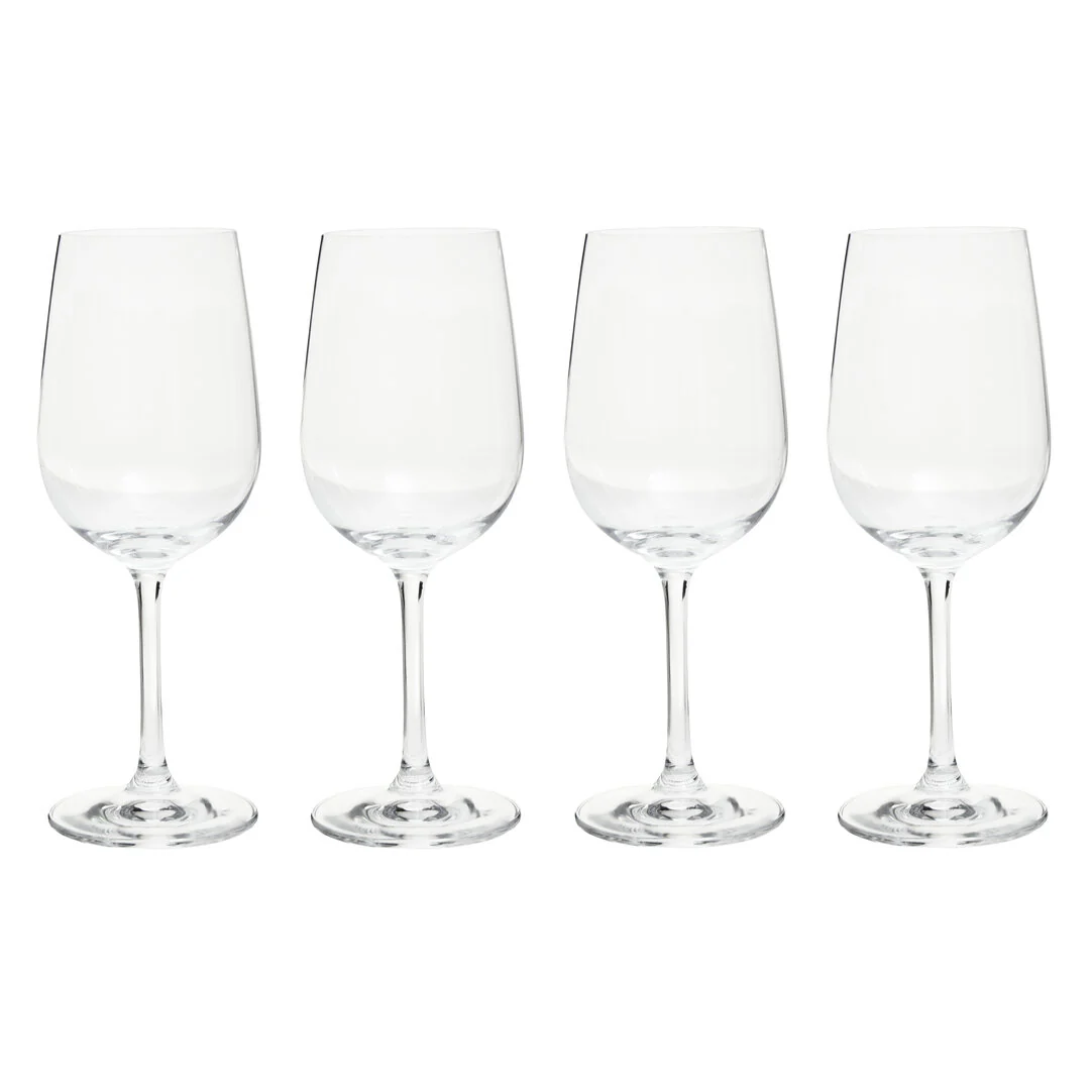 Ada Set of Four Crystal Wine Glasses