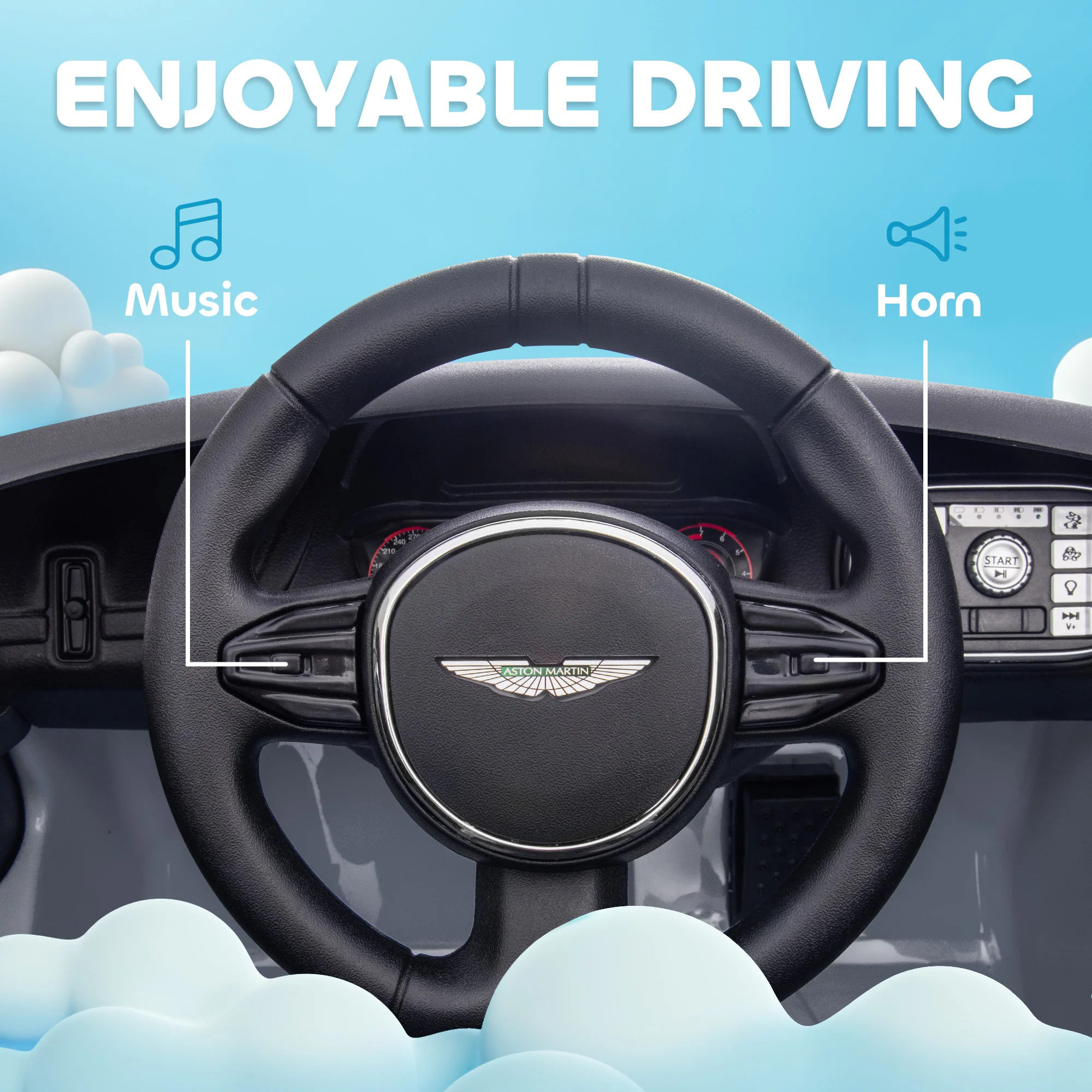 AIYAPLAY Aston Martin DBX Licensed 12V Kids Electric Car w/ Remote - Image 16