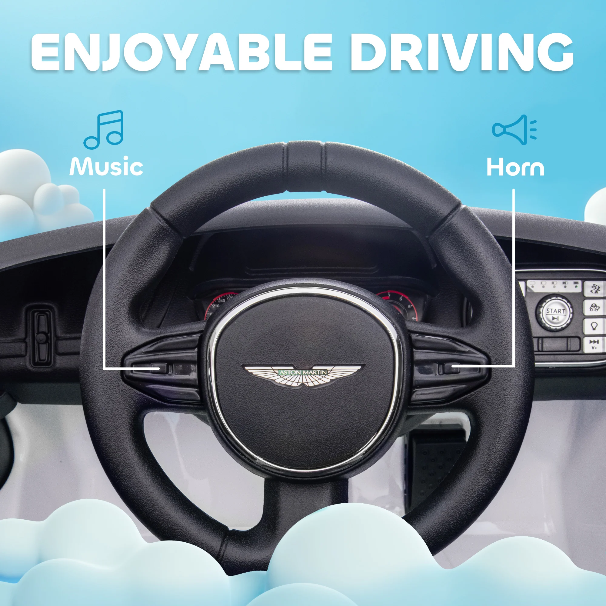 AIYAPLAY Aston Martin DBX Licensed 12V Kids Electric Car w/ Remote - Image 25