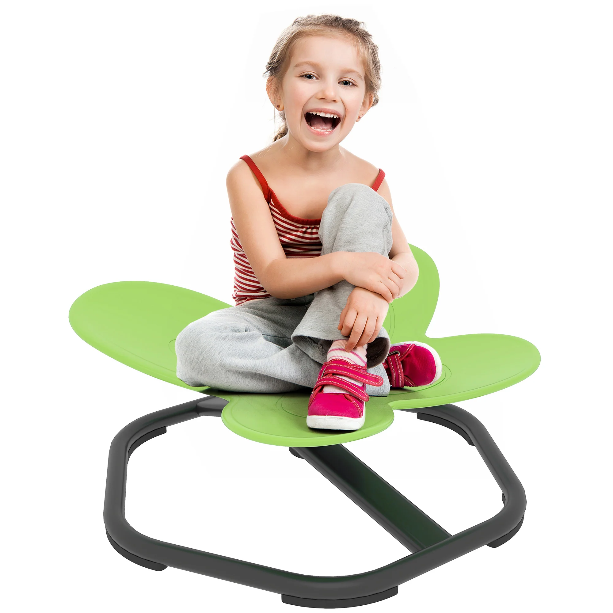 AIYAPLAY Butterfly-Shaped Kids Swivel Chair, Sensory Spinning Chair - Image 10