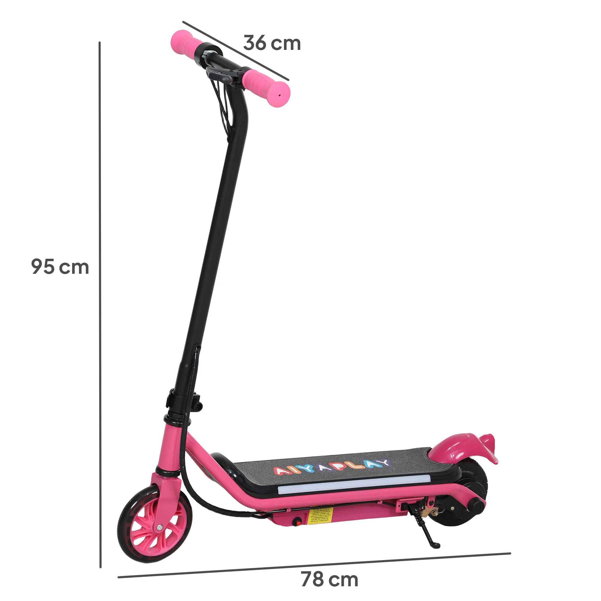 AIYAPLAY Electric Scooter for 6-14 with Dual Brakes & Colourful Light - Image 14
