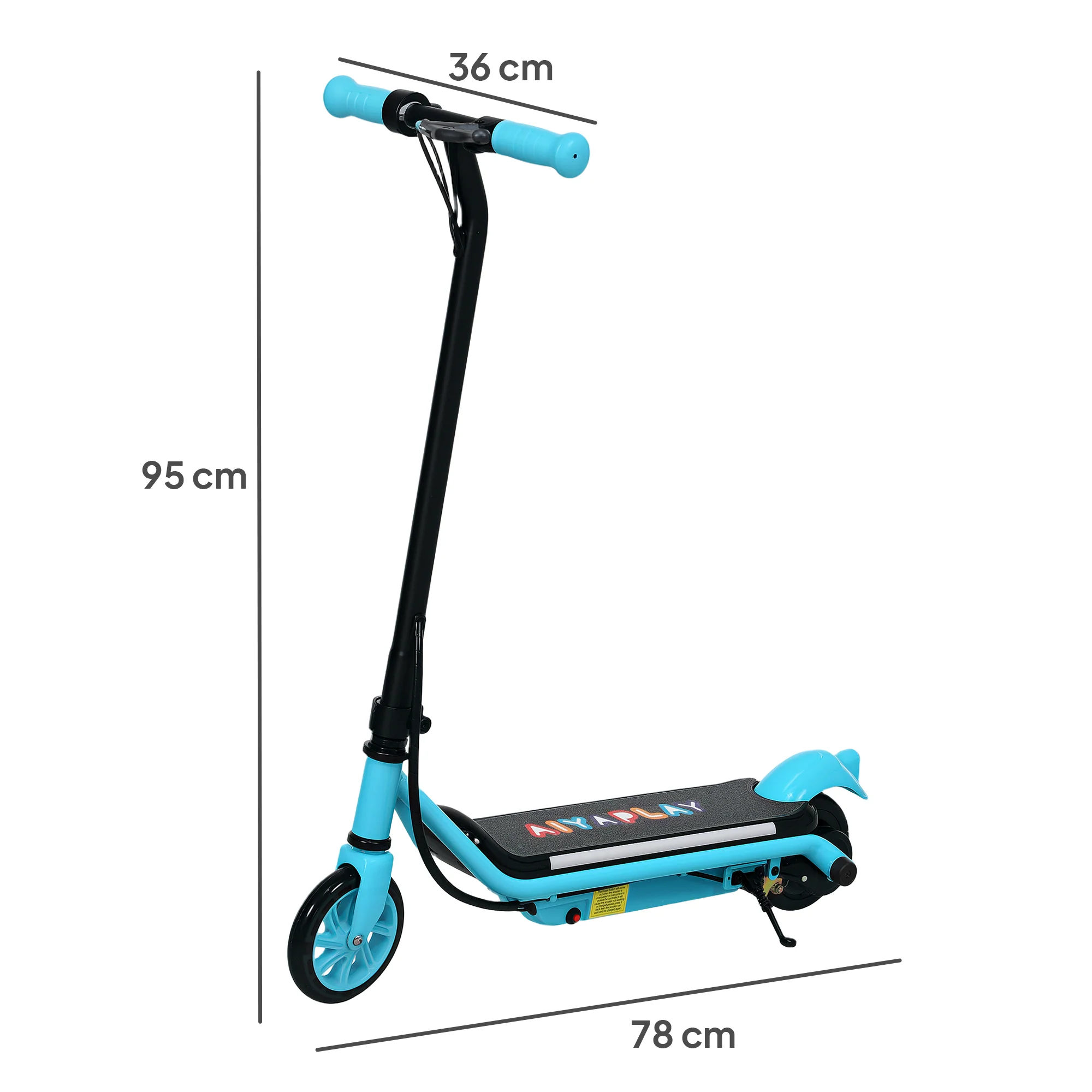 AIYAPLAY Electric Scooter for 6-14 with Dual Brakes & Colourful Light - Image 5