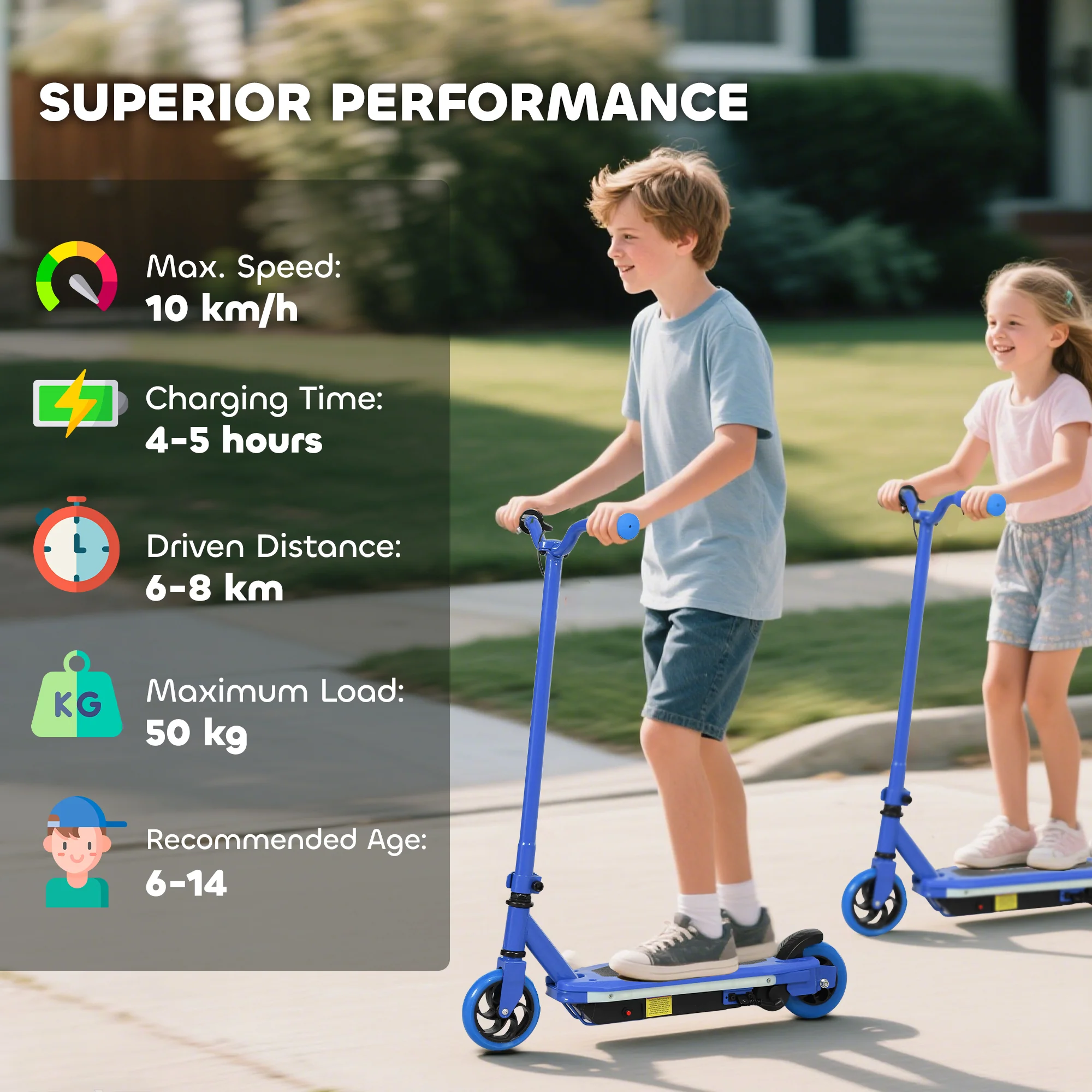 AIYAPLAY Electric Scooter For Ages 6-14, With Colourful Light - Image 6