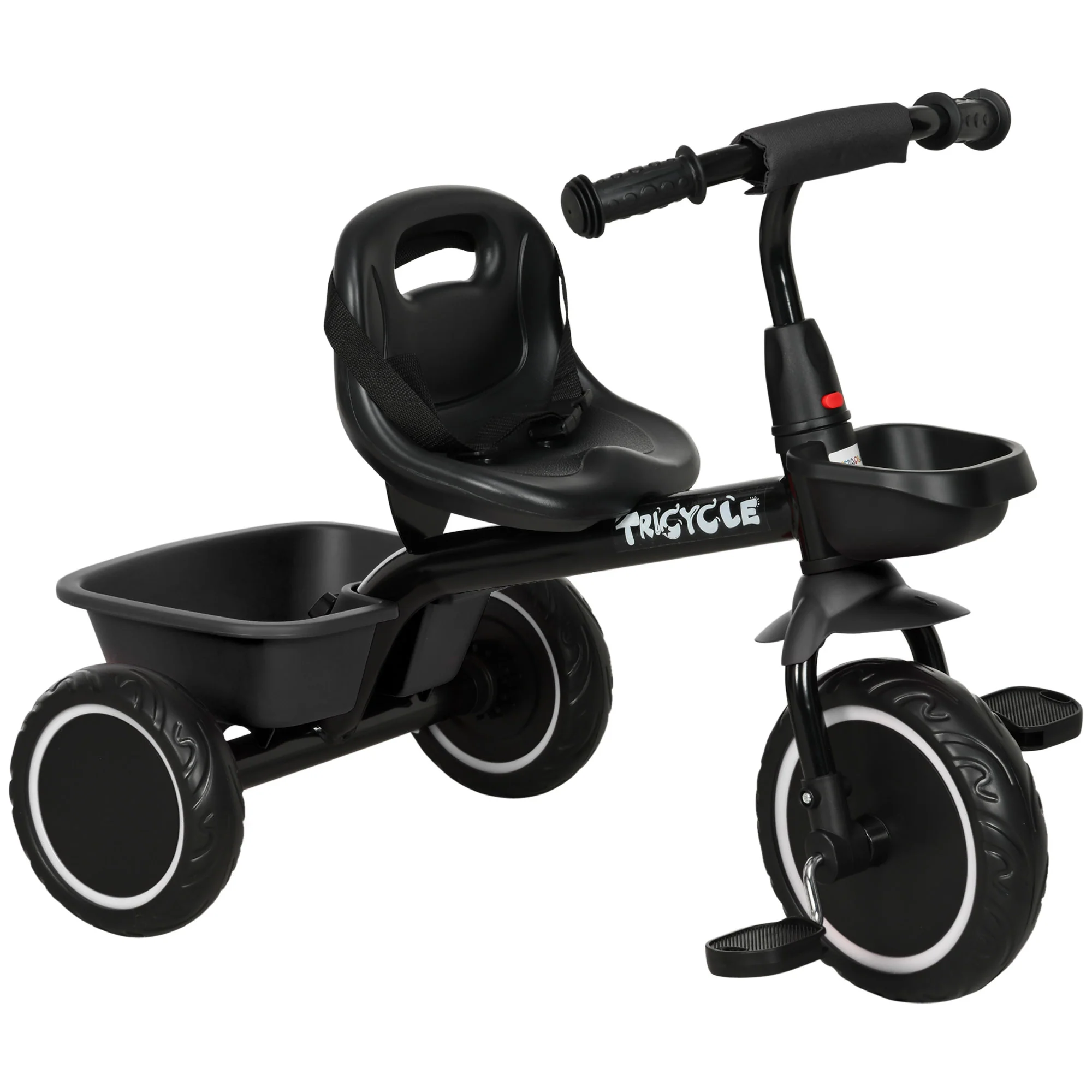 AIYAPLAY Kids Red Trike For 2 To 5 Years With Adjustable Seat, Baskets - Image 10