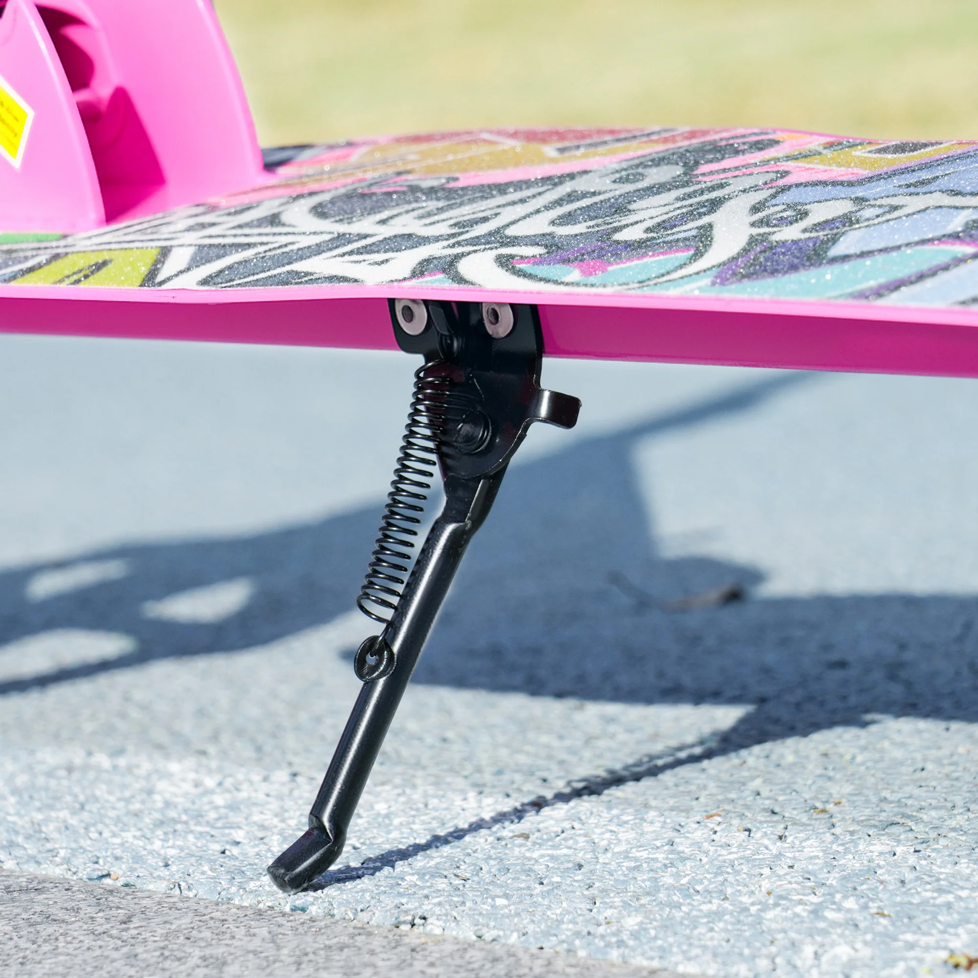 AIYAPLAY Kids Scooter, Foldable Kick Scooter w/ Adjustable Handlebar, Pink - Image 8