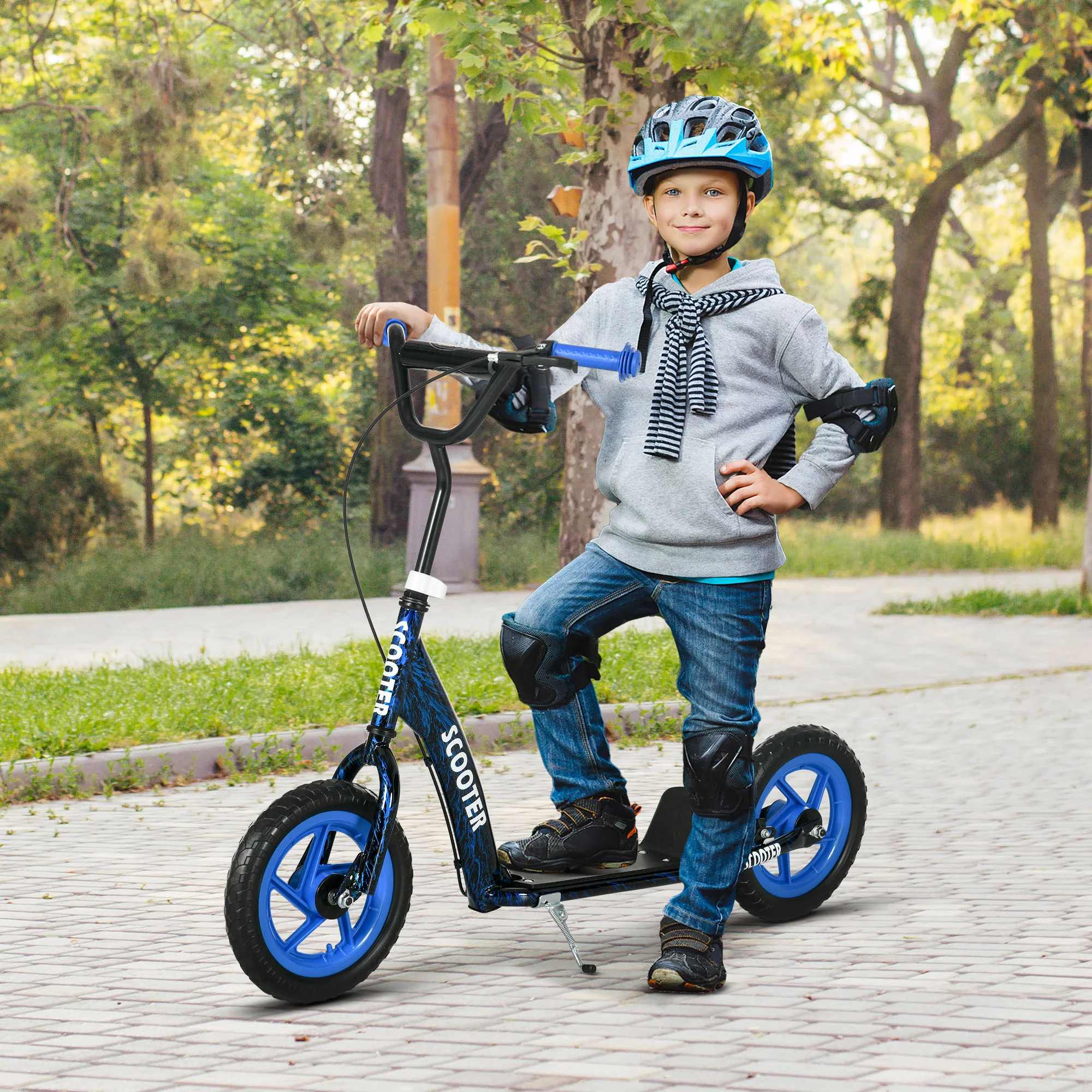 AIYAPLAY Kids Scooter With Adjustable Handlebar, Kick Scooter - Image 2