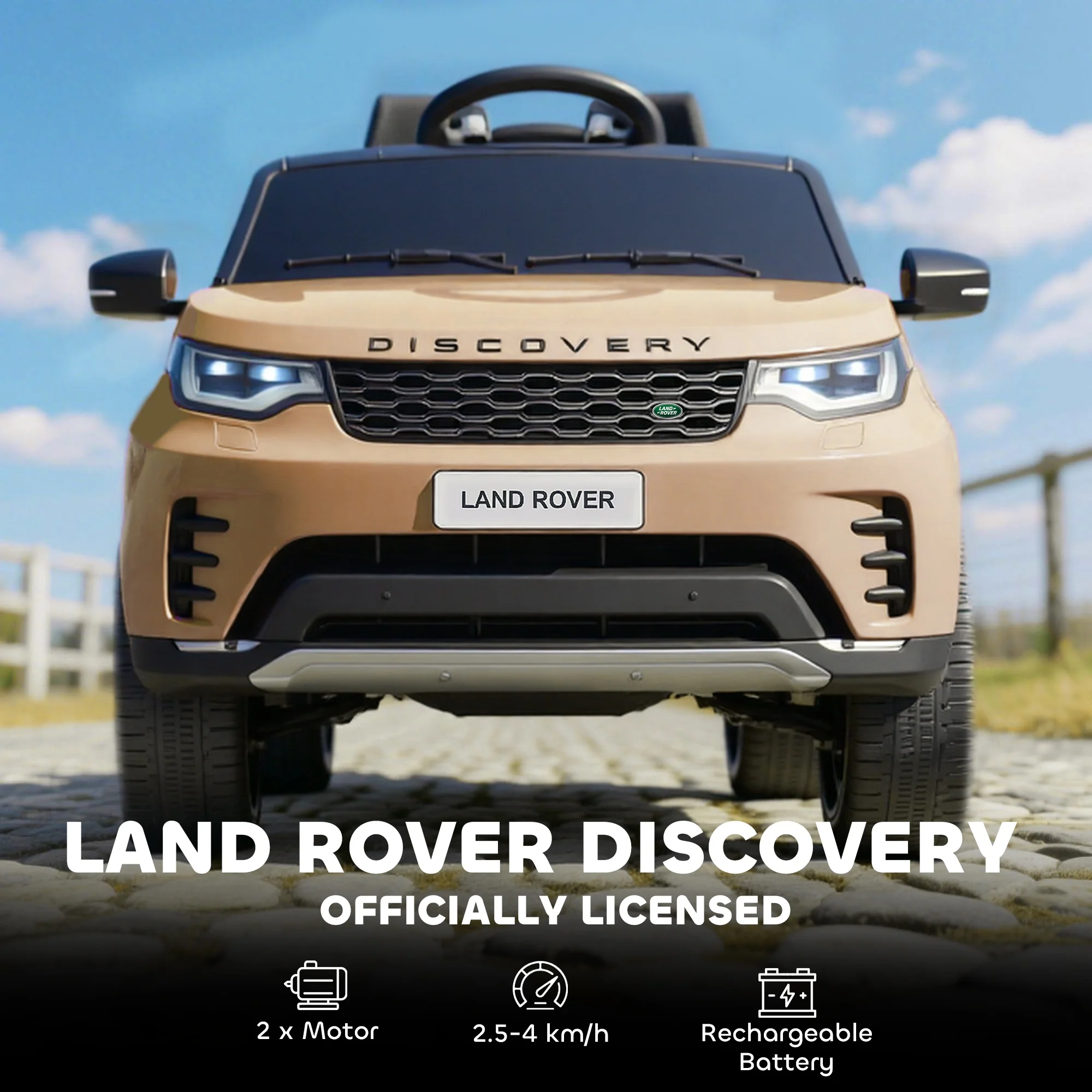 AIYAPLAY Land Rover Discovery Licensed 12V Kids Electric Car W/ Remote - Image 12
