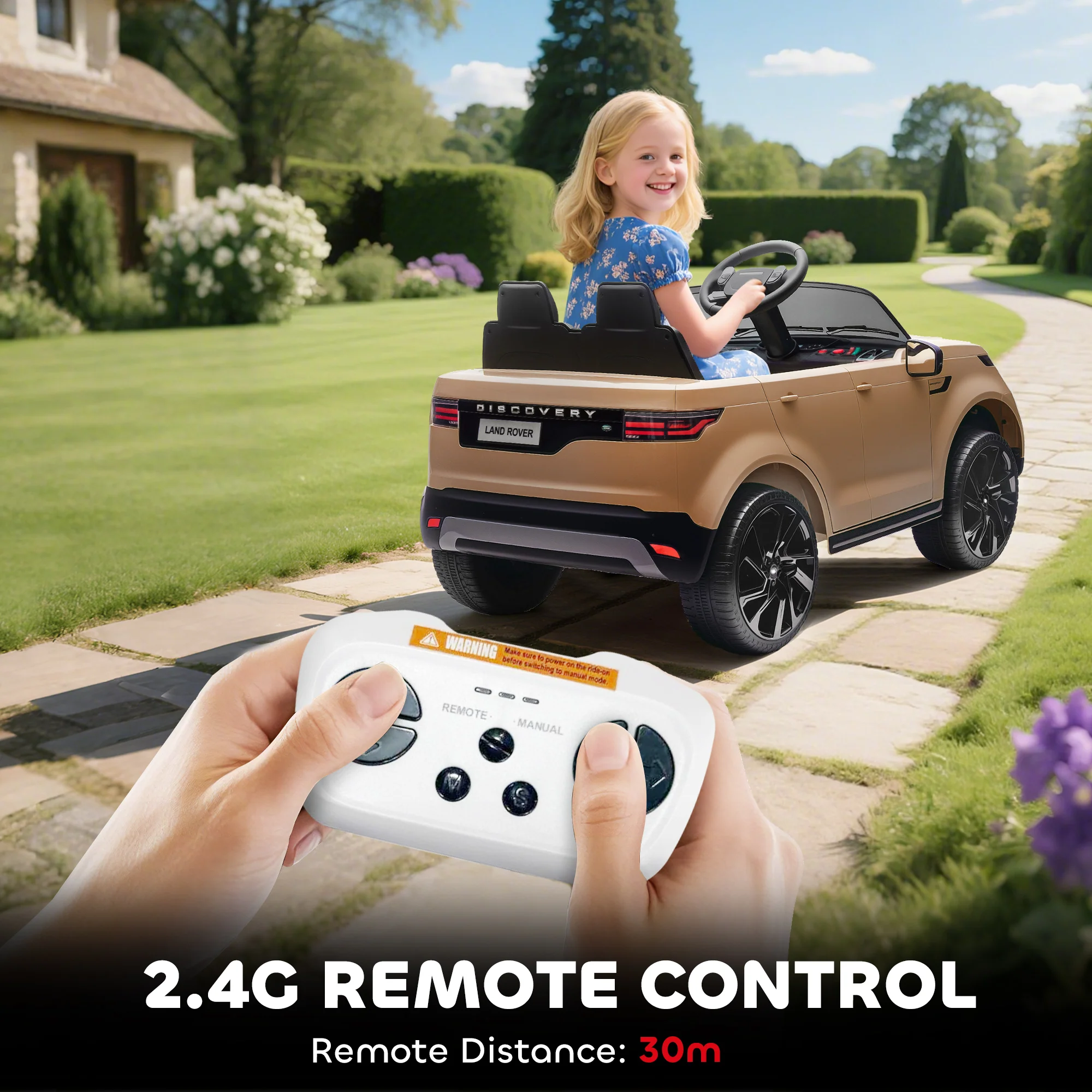 AIYAPLAY Land Rover Discovery Licensed 12V Kids Electric Car W/ Remote - Image 16
