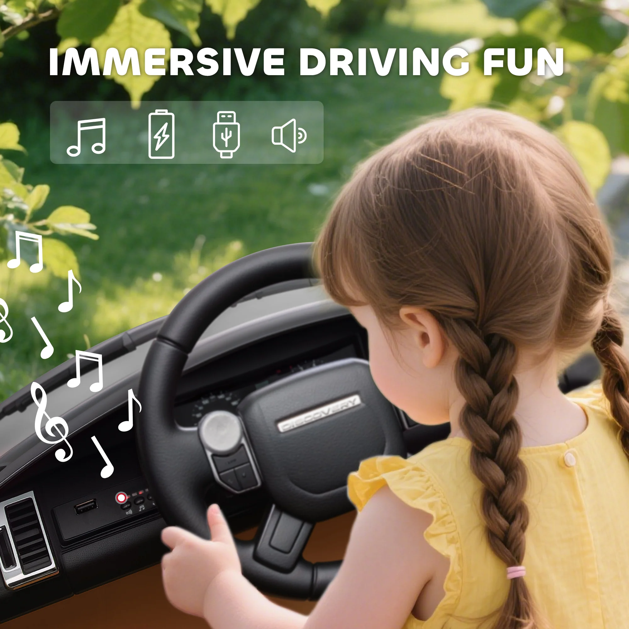 AIYAPLAY Land Rover Discovery Licensed 12V Kids Electric Car W/ Remote - Image 17