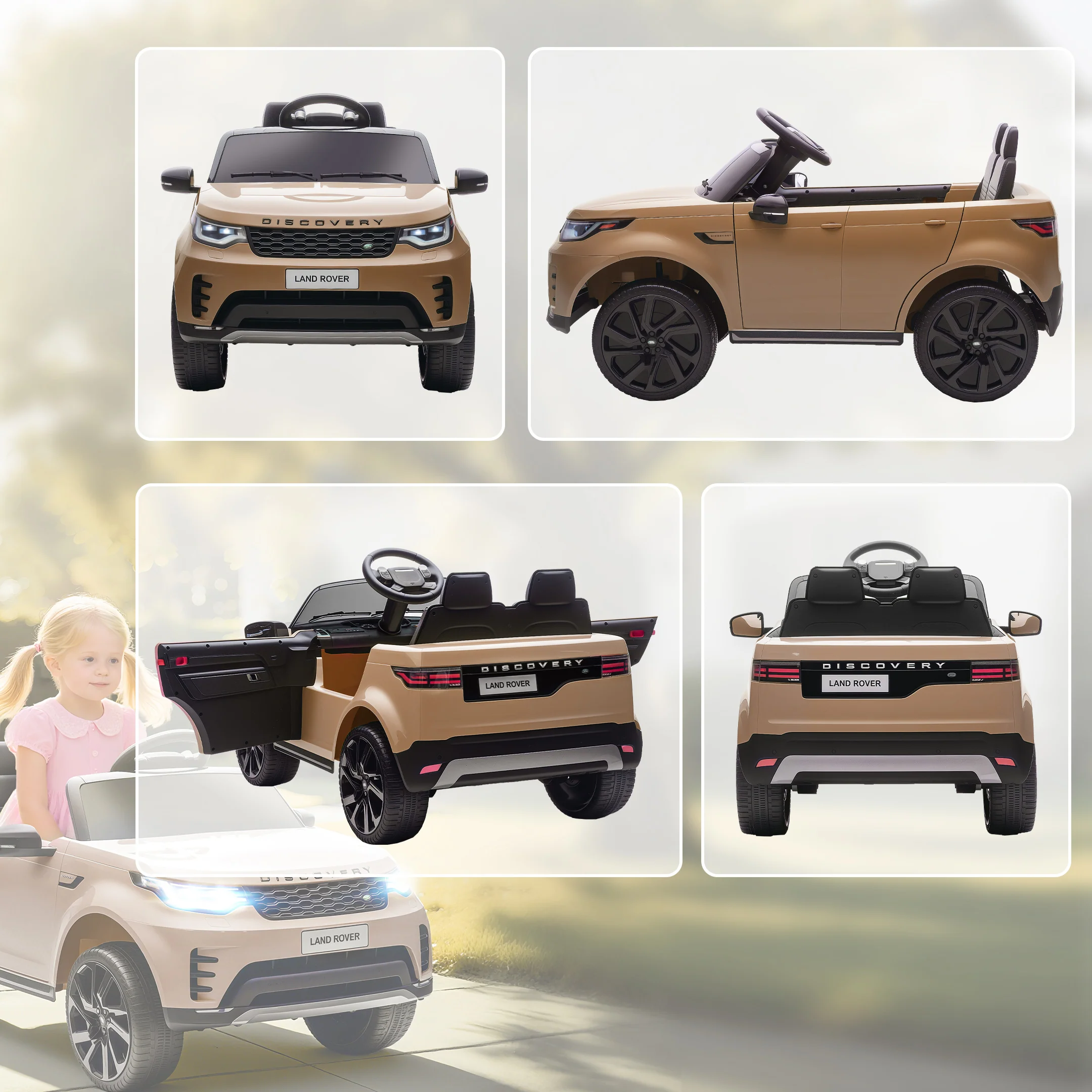 AIYAPLAY Land Rover Discovery Licensed 12V Kids Electric Car W/ Remote - Image 18