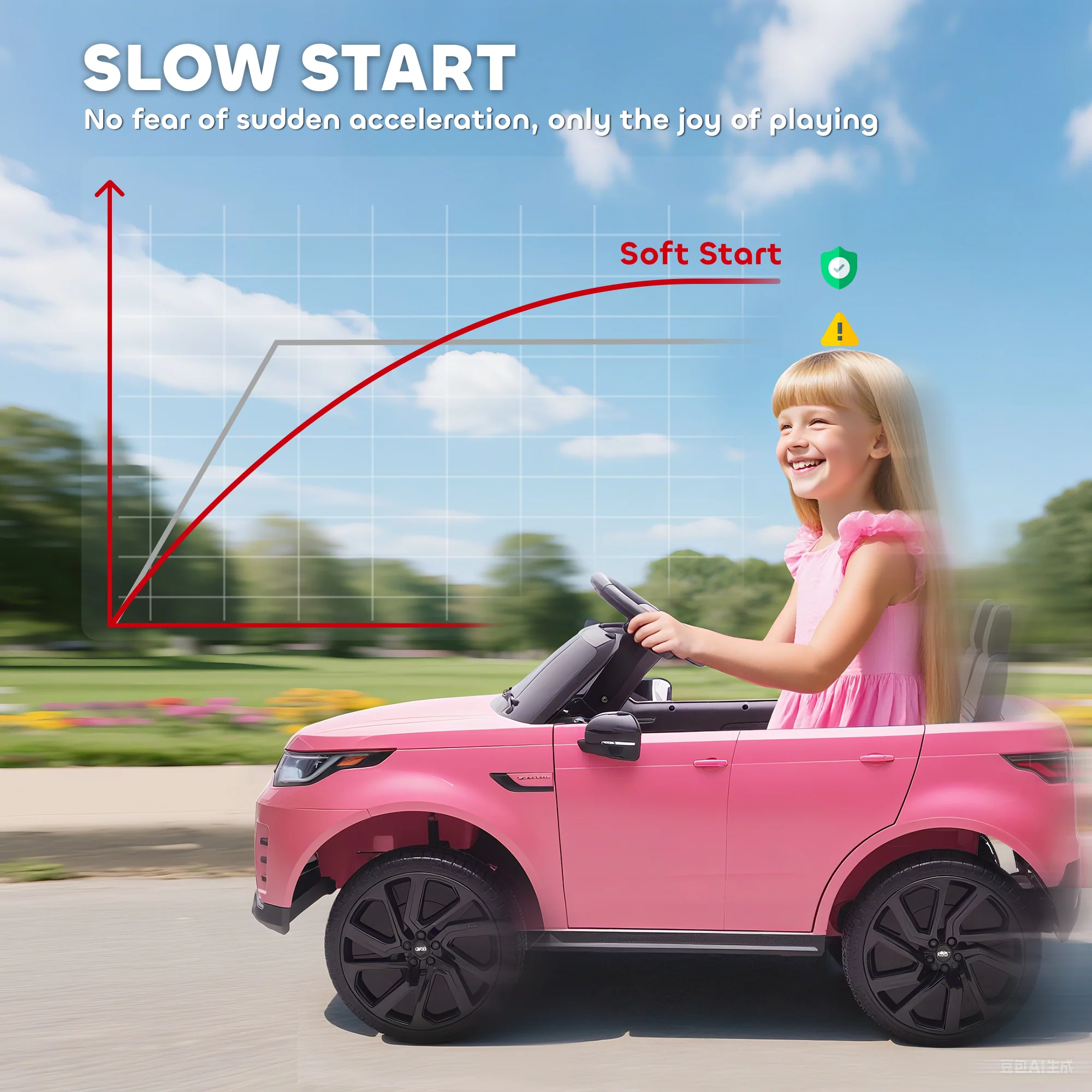 AIYAPLAY Land Rover Discovery Licensed 12V Kids Electric Car W/ Remote - Image 24