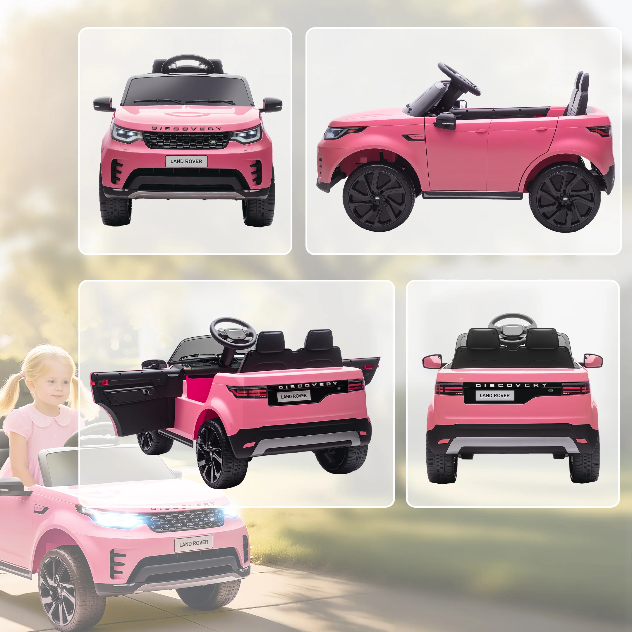AIYAPLAY Land Rover Discovery Licensed 12V Kids Electric Car W/ Remote - Image 27