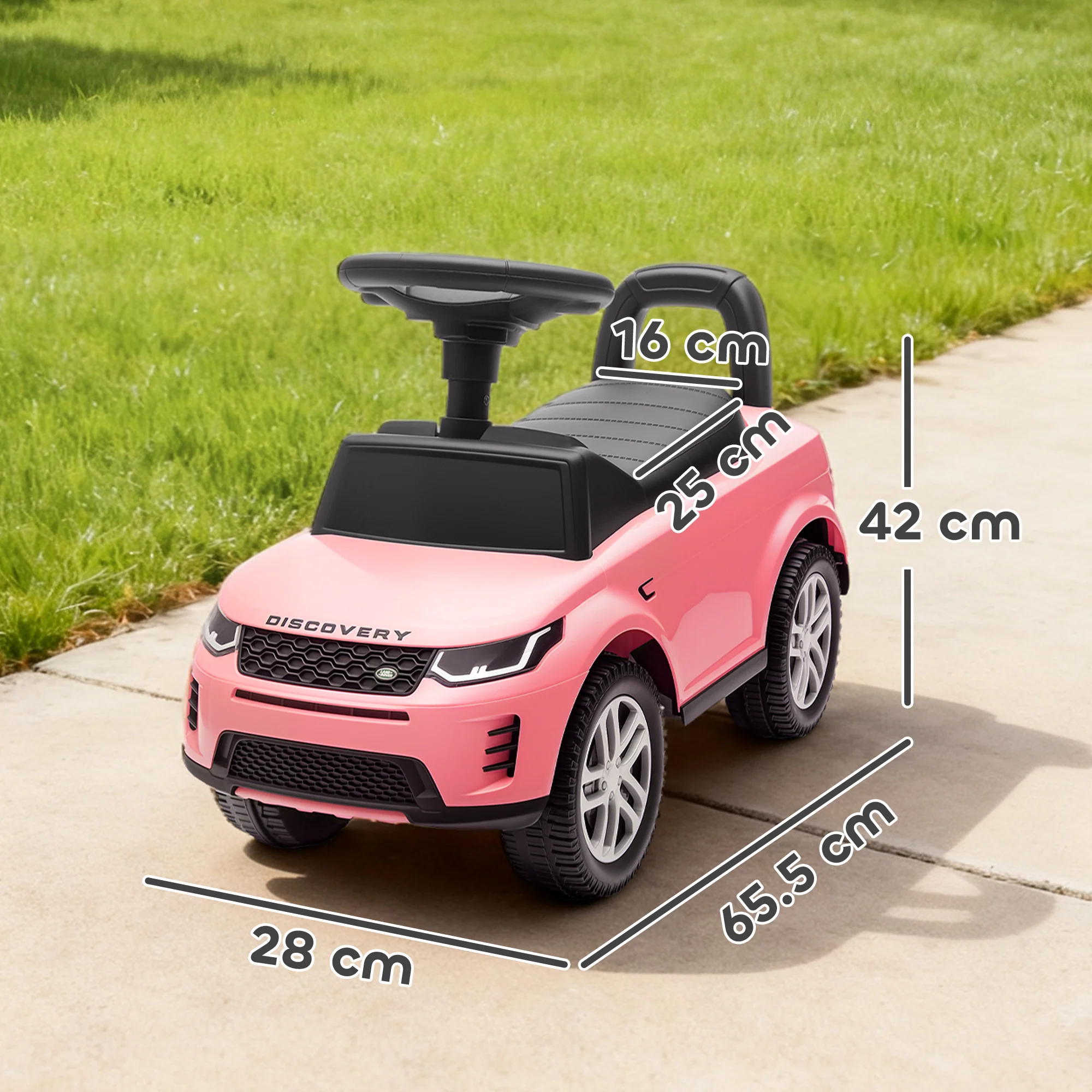 AIYAPLAY Land Rover Licensed Ride On Car For Toddlers 18-36 Months, Pink - Image 5