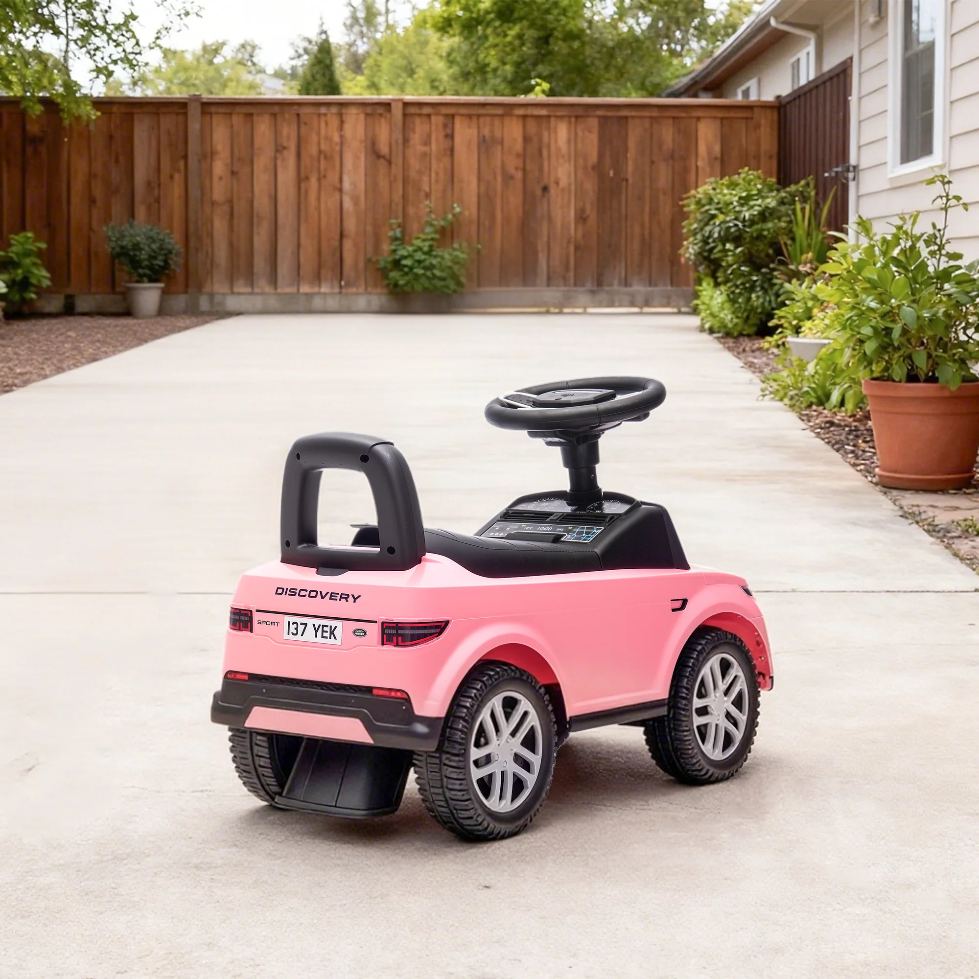 AIYAPLAY Land Rover Licensed Ride On Car For Toddlers 18-36 Months, Pink - Image 9