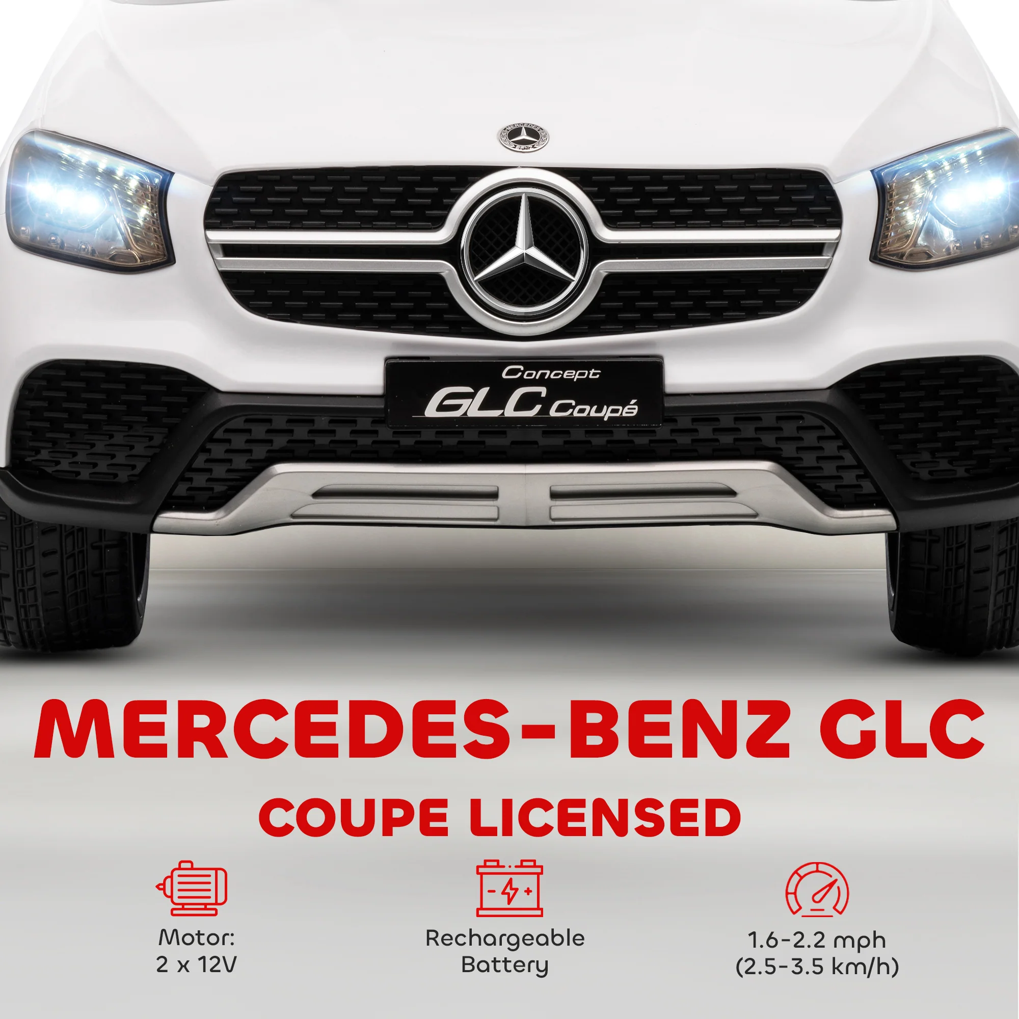 AIYAPLAY Mercedes-Benz GLC Licensed Kids Ride On Car With Remote, - Image 21