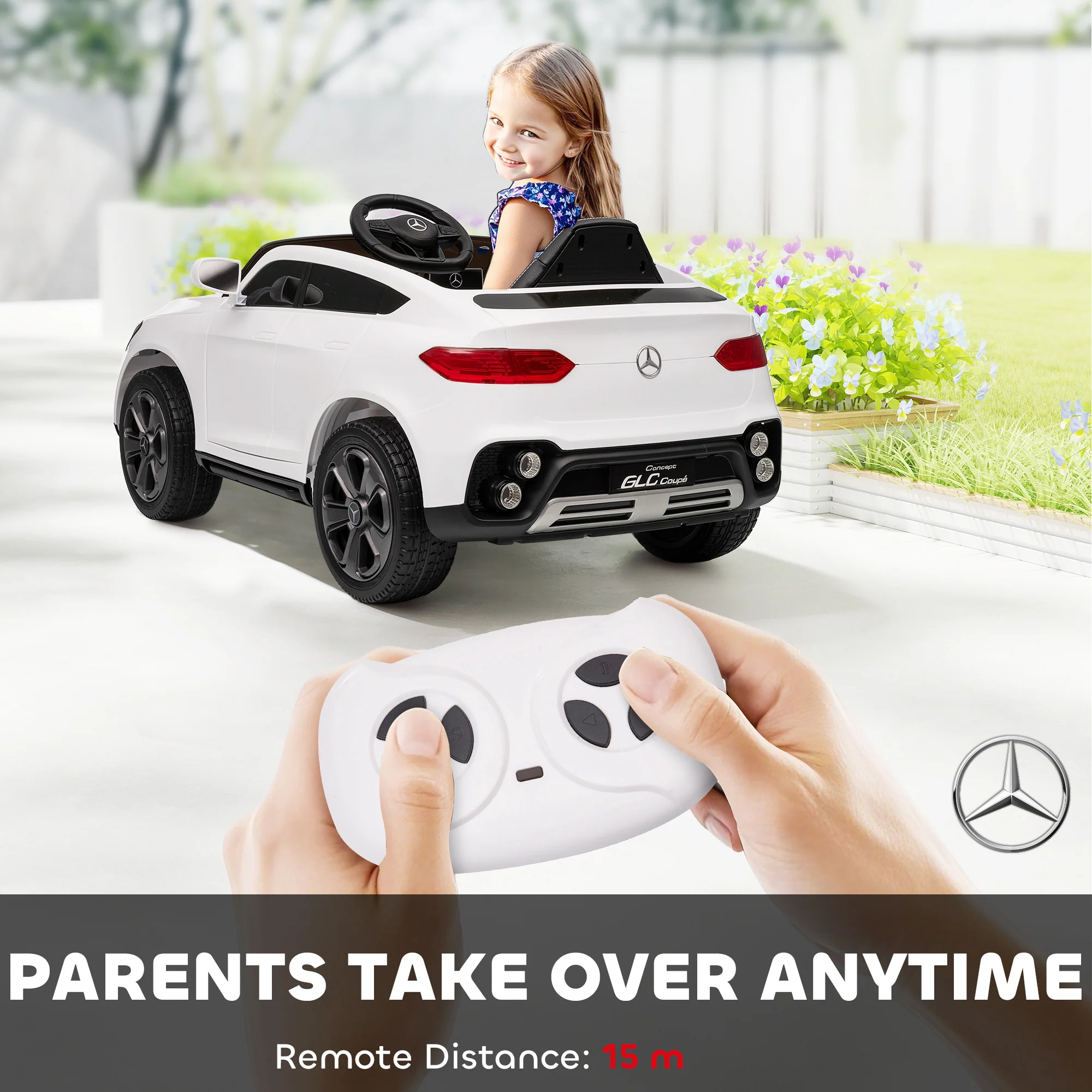 AIYAPLAY Mercedes-Benz GLC Licensed Kids Ride On Car With Remote, - Image 22