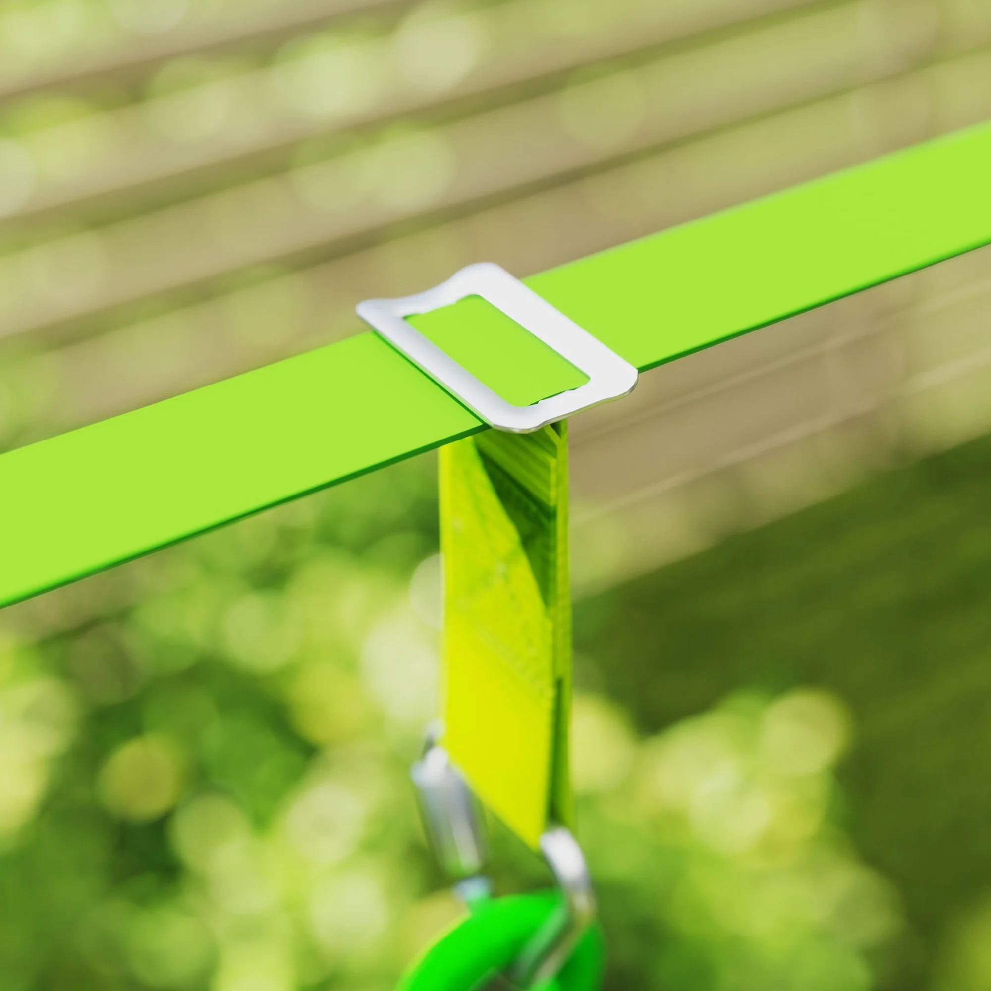AIYAPLAY Obstacle Course for Kids with 10PCs Slackline Kit, Green - Image 9