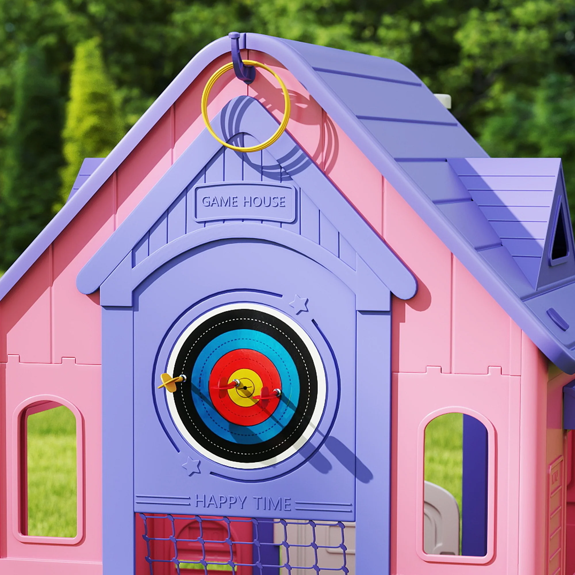AIYAPLAY Playhouse For Kids Outdoor Indoor, 5 In 1 Garden House - Image 17
