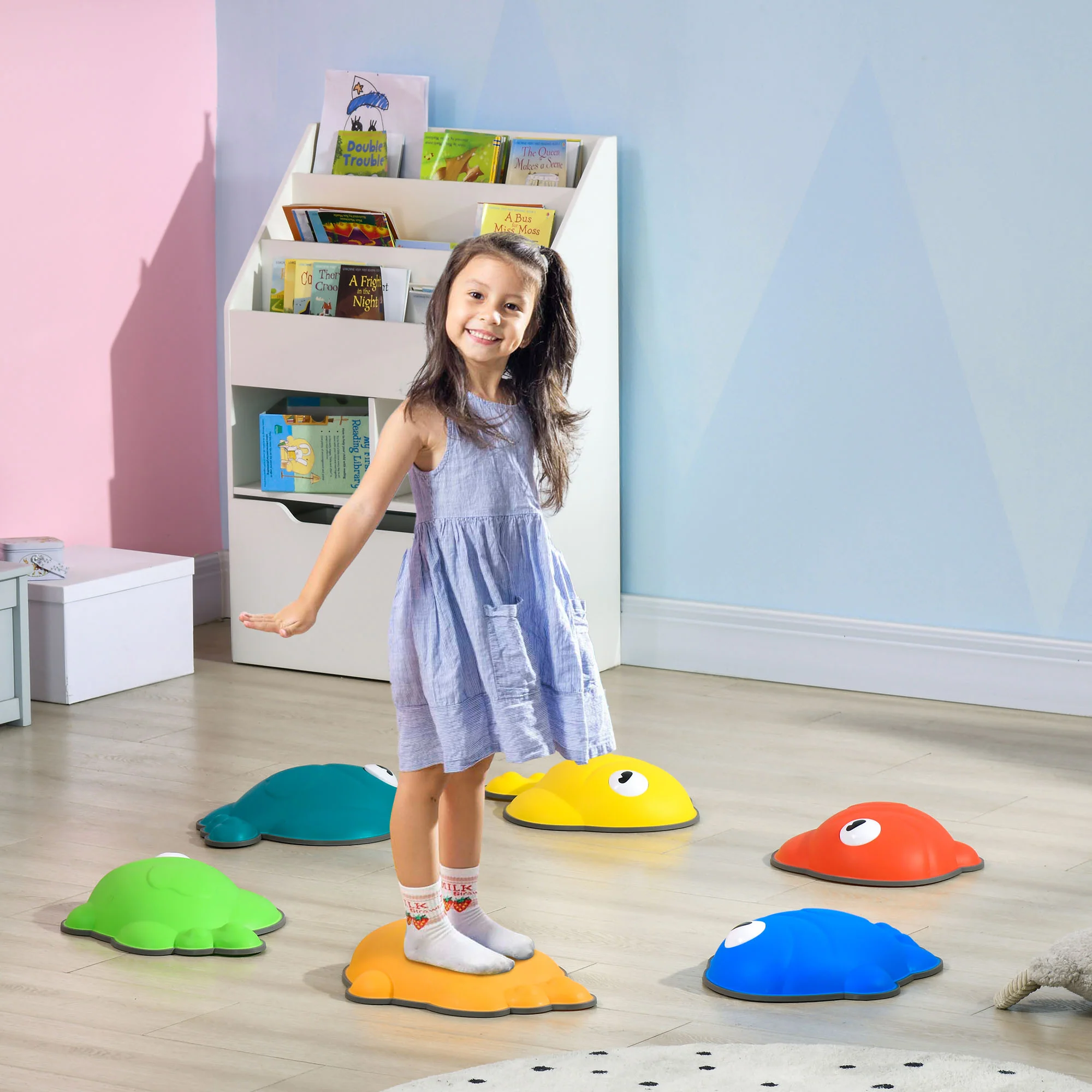 AIYAPLAY Stepping Stones Kids, 6 Pcs Balance Stepping Stones For Sensory - Image 2
