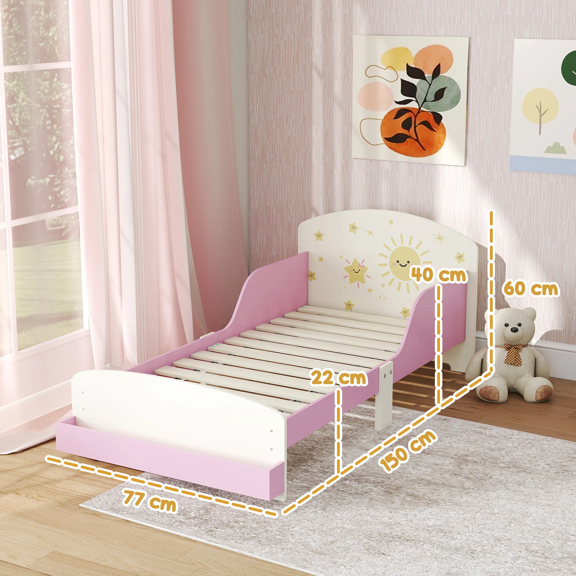 AIYAPLAY Toddler Bed Themed Kids Bed Frame With Storage - Image 14