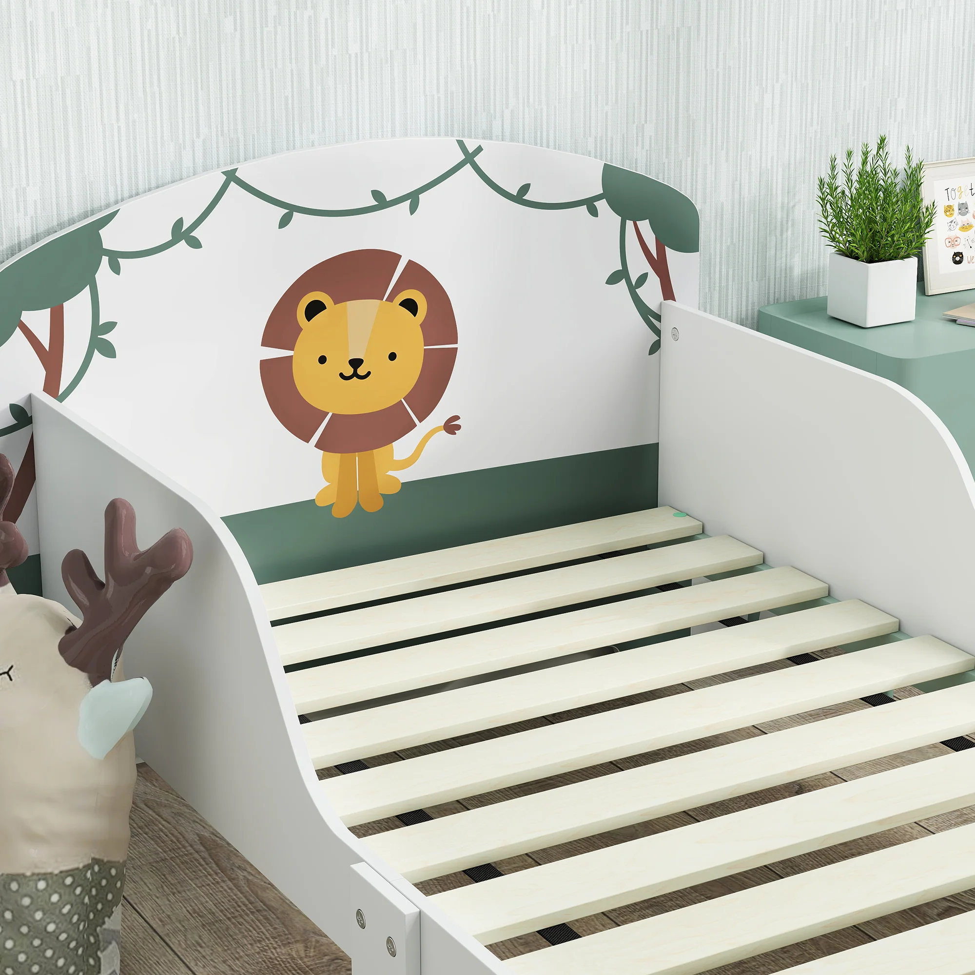 AIYAPLAY Toddler Bed Themed Kids Bed Frame With Storage - Image 9