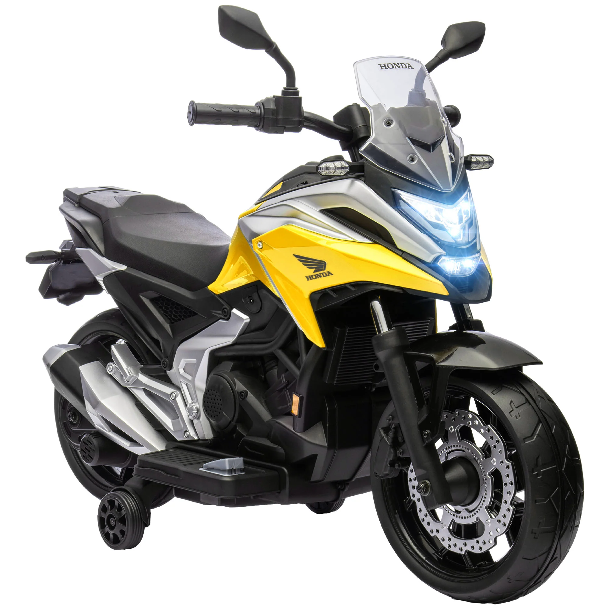 AIYAPLAY Honda Licensed 12V Kids Electric Motorbike W/ Music Headlights