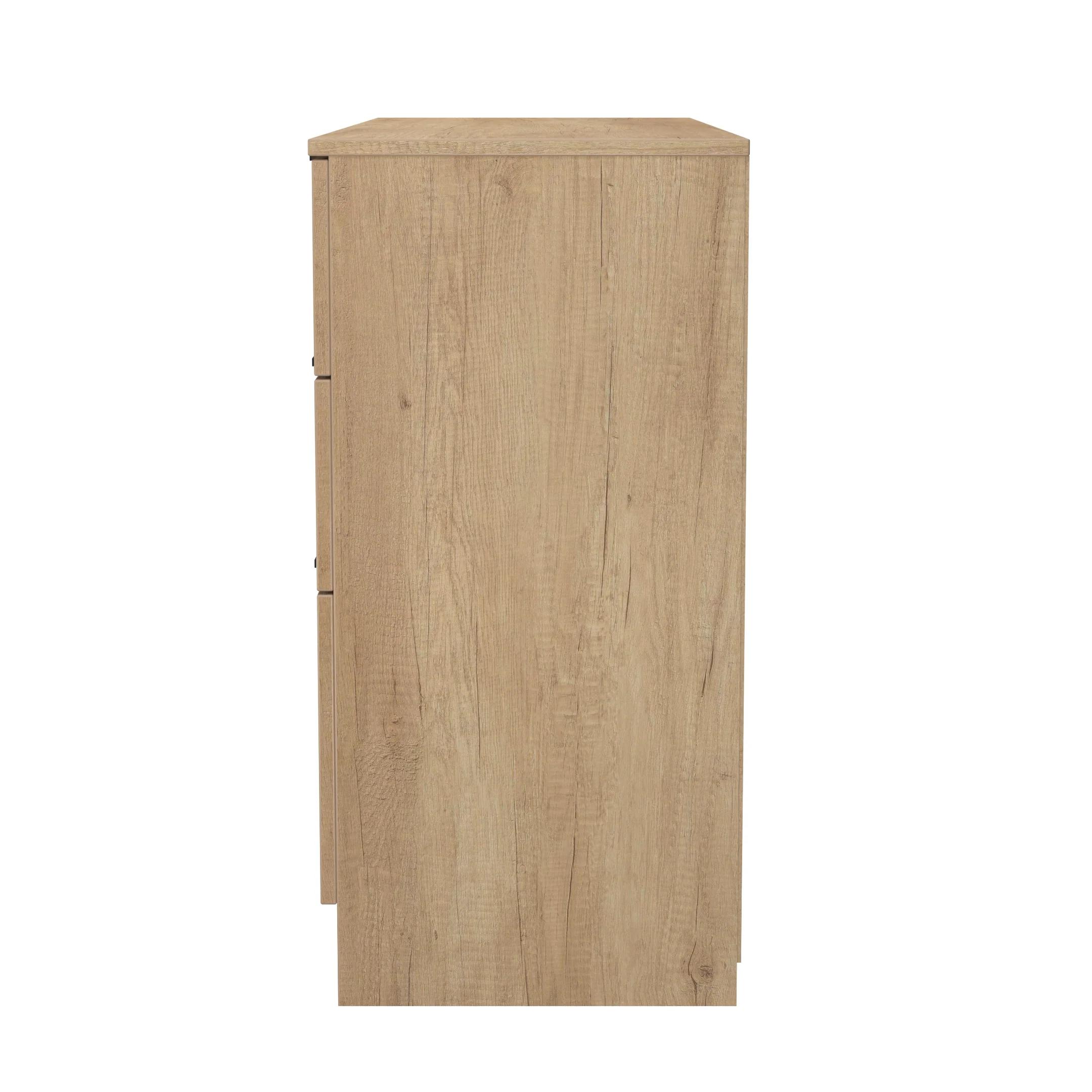 Alaska Ready Assembled 6 Drawer Wide Chest in Slat Effect & Nebraska Oak - Image 2